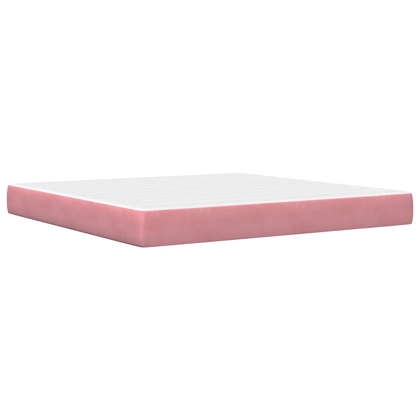 vidaXL Σκελετός Κρεβατιού με κεφαλάρι Ροζ 180 x 200 cm Βελούδο