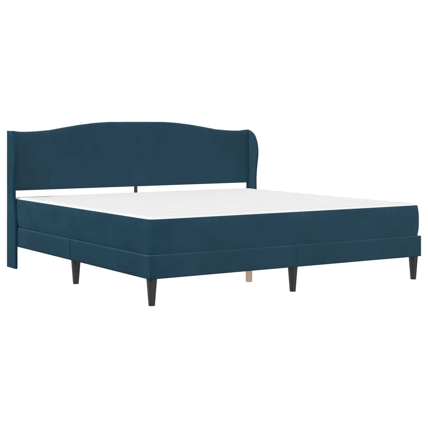 vidaXL Σκελετός Κρεβατιού με κεφαλάρι Μπλε 180 x 200 cm Βελούδο