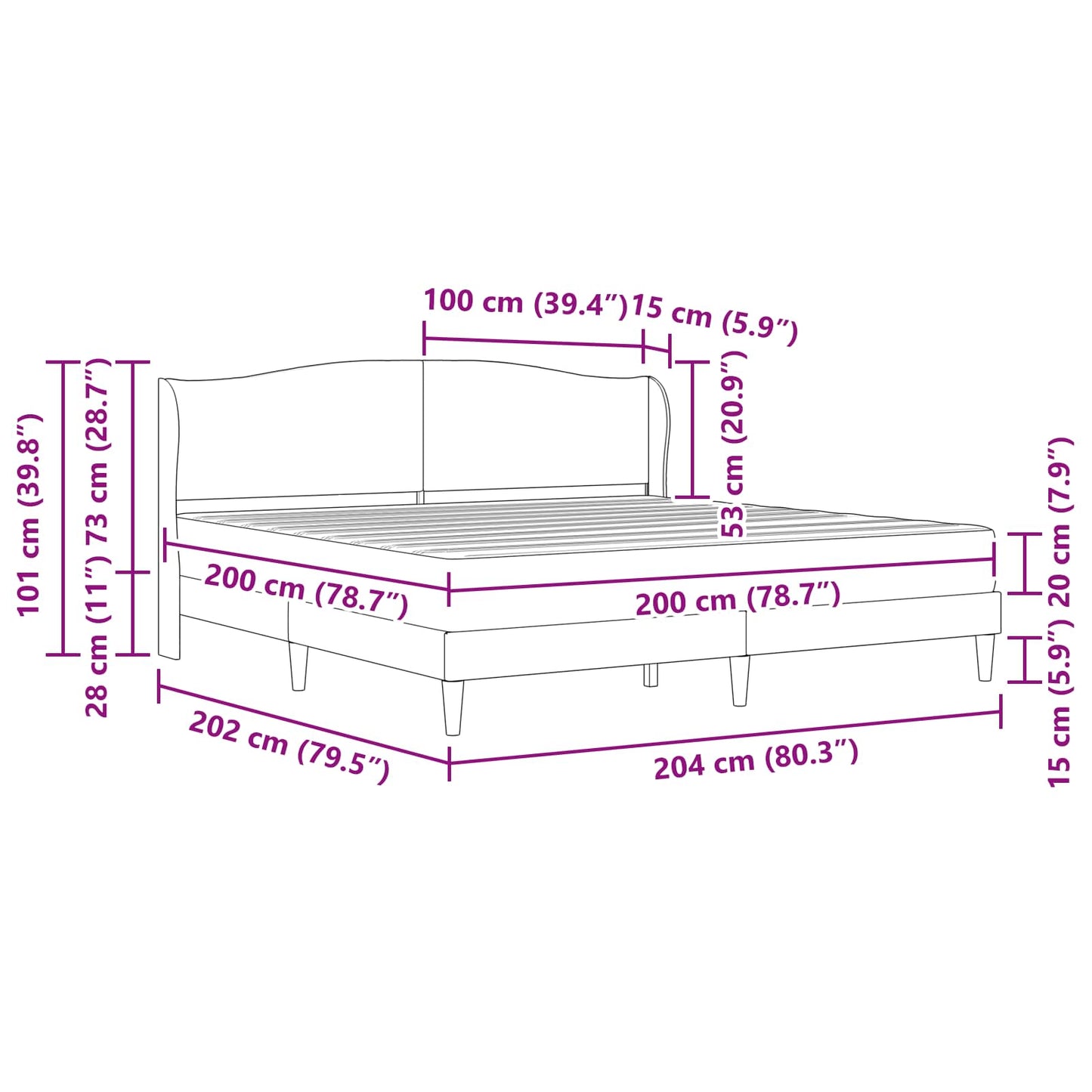vidaXL Σκελετός Κρεβατιού Ανοιχτό γκρι 200 x 200 cm Βελούδο