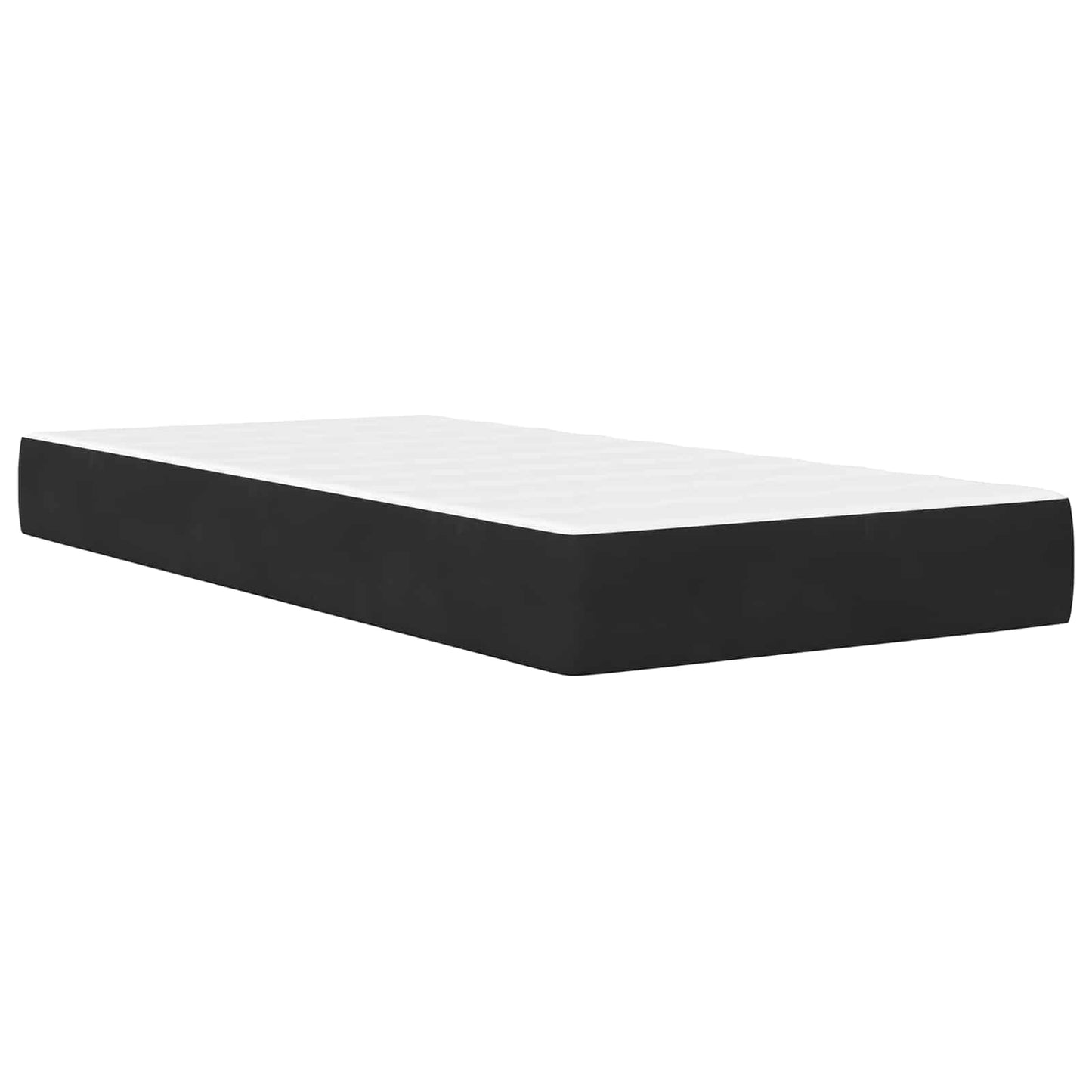 vidaXL Σκελετός κρεβατιού με στρώμα Μαύρο 90 x 190 cm Βελούδο