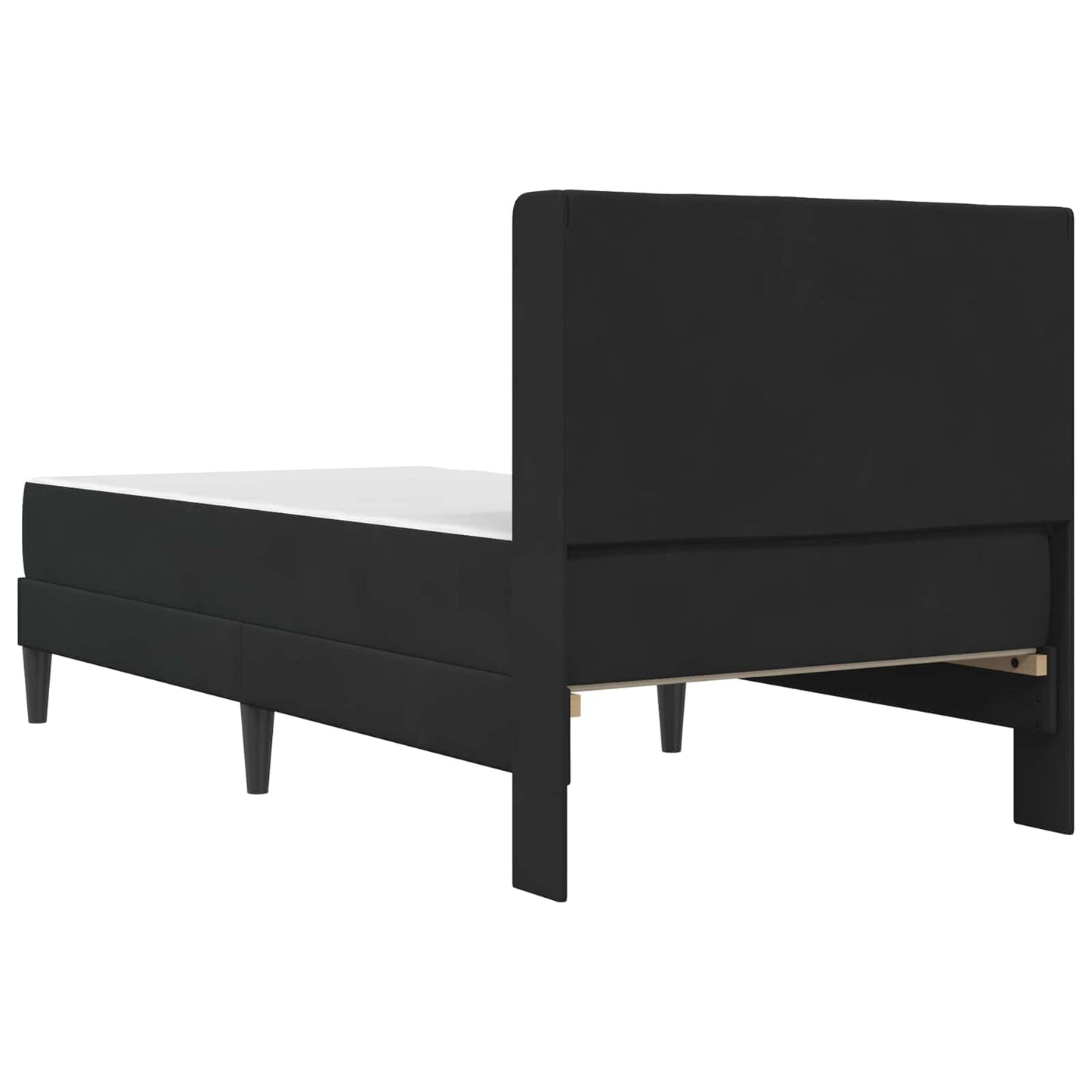 vidaXL Σκελετός κρεβατιού με στρώμα Μαύρο 90 x 190 cm Βελούδο