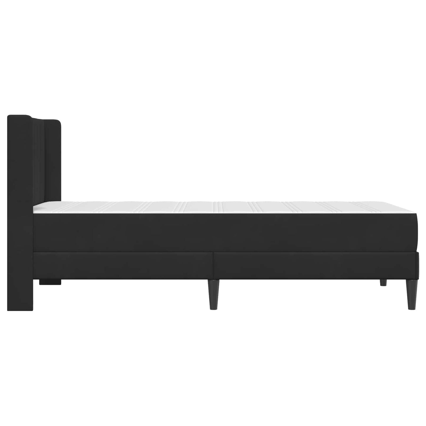 vidaXL Σκελετός κρεβατιού με στρώμα Μαύρο 90 x 190 cm Βελούδο