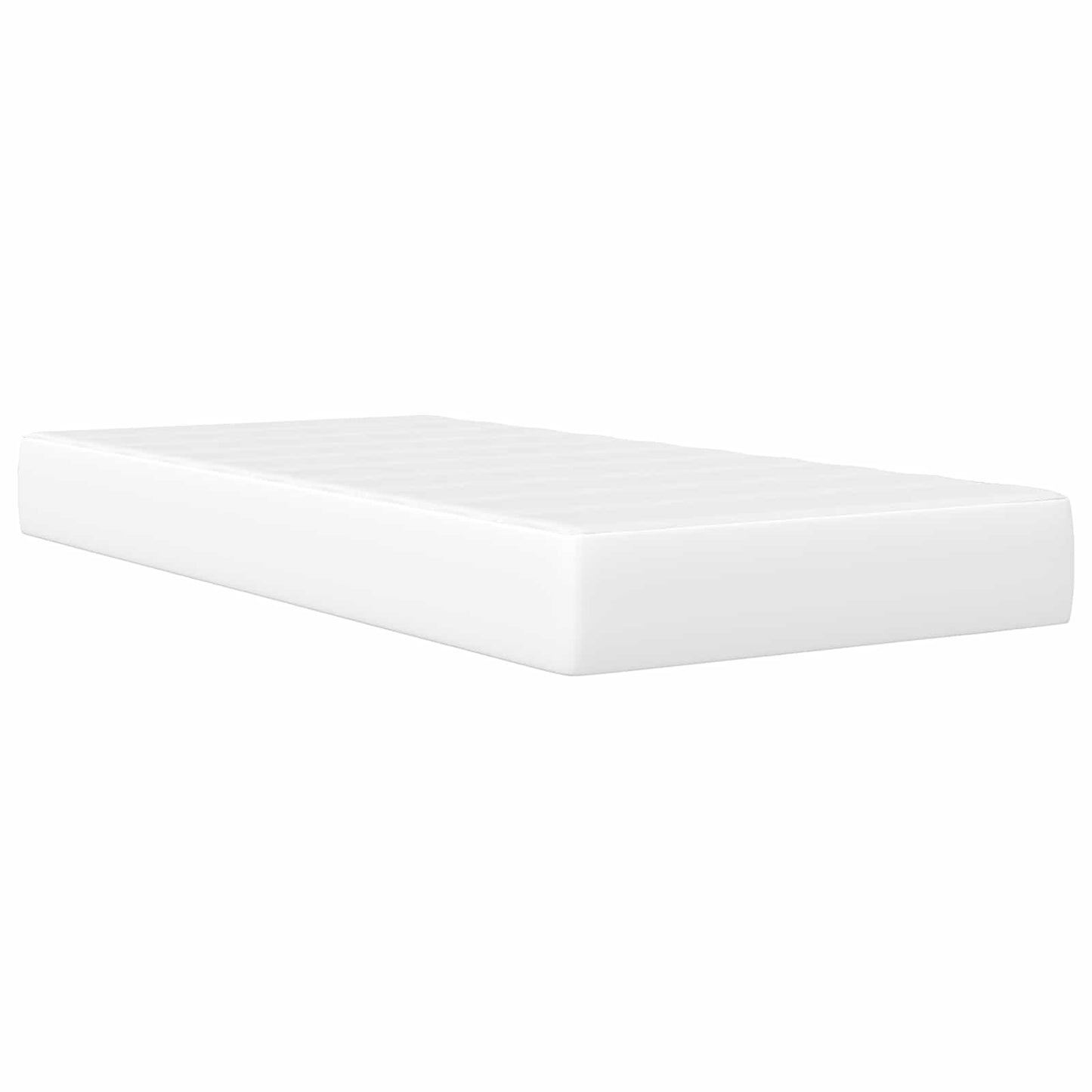 vidaXL Σκελετός Κρεβατιού με κεφαλάρι Λευκό 90 x 190 cm Τεχνητό Δέρμα