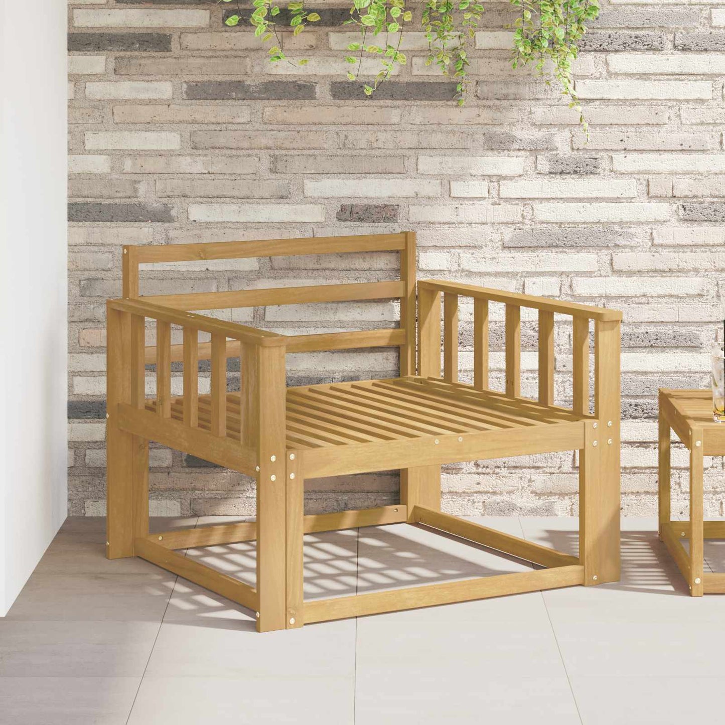 vidaXL Μ.Module Χεριών 2 τμχ. Λευκό 80 x 6 x 61 εκ Στερεό Ξύλο Ακακίας