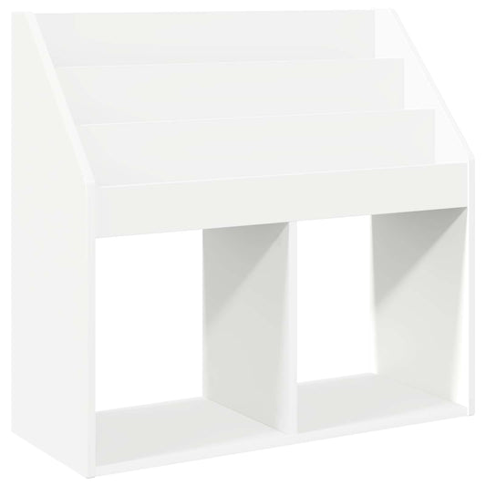 vidaXL Βιβλιοθήκη Παιδιών Λευκό 72,5 x 29,5 x 69 εκ Επεξεργασμένο ξύλο