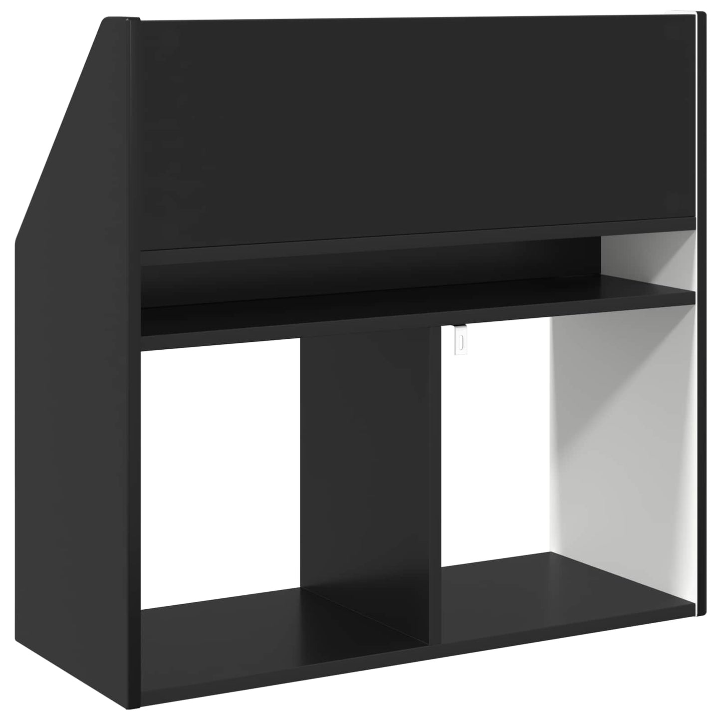 vidaXL Βιβλιοθήκη Παιδιών Μαύρο 72,5 x 29,5 x 69 εκ Επεξεργασμένο ξύλο