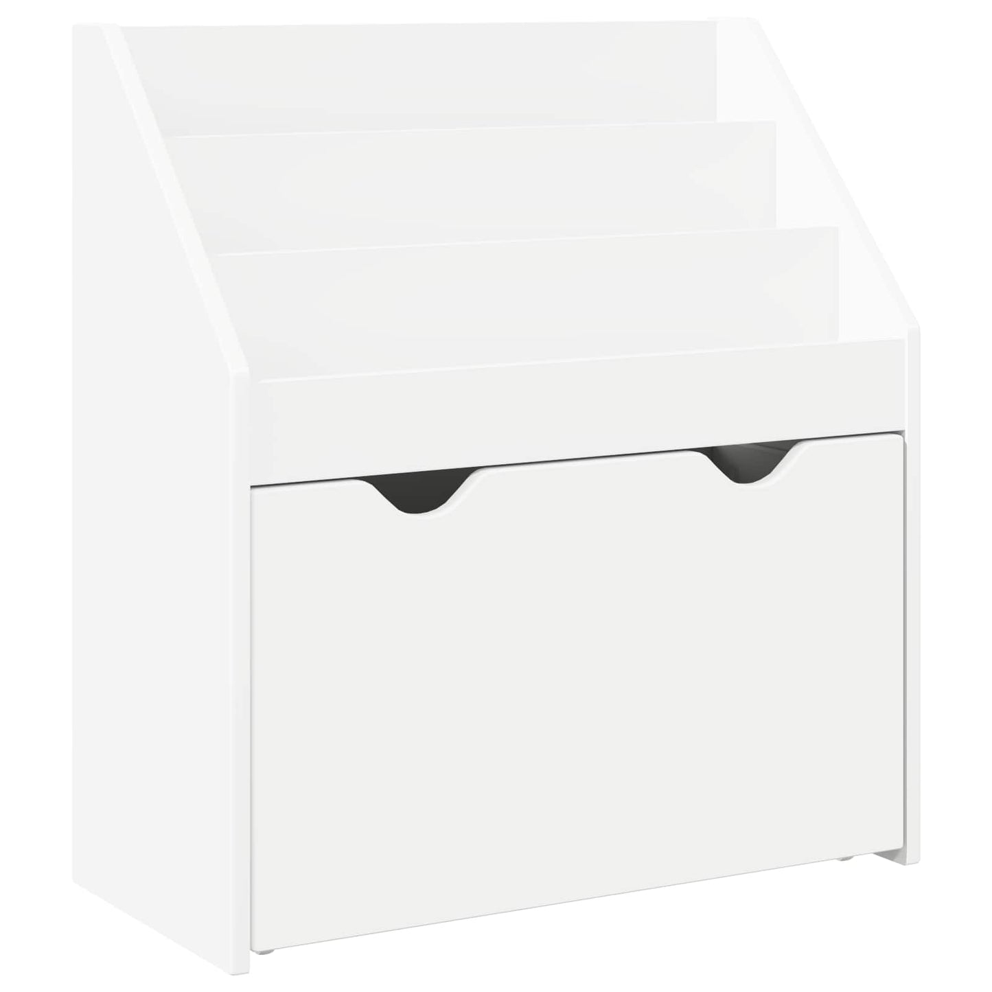 vidaXL Βιβλιοθήκη Παιδιών Λευκό 60 x 29,5 x 69 εκ Επεξεργασμένο ξύλο