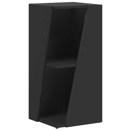 vidaXL Πλευρικό Ράφι Μαύρο 33 x 32 x 70,5 εκ Επεξεργασμένο ξύλο