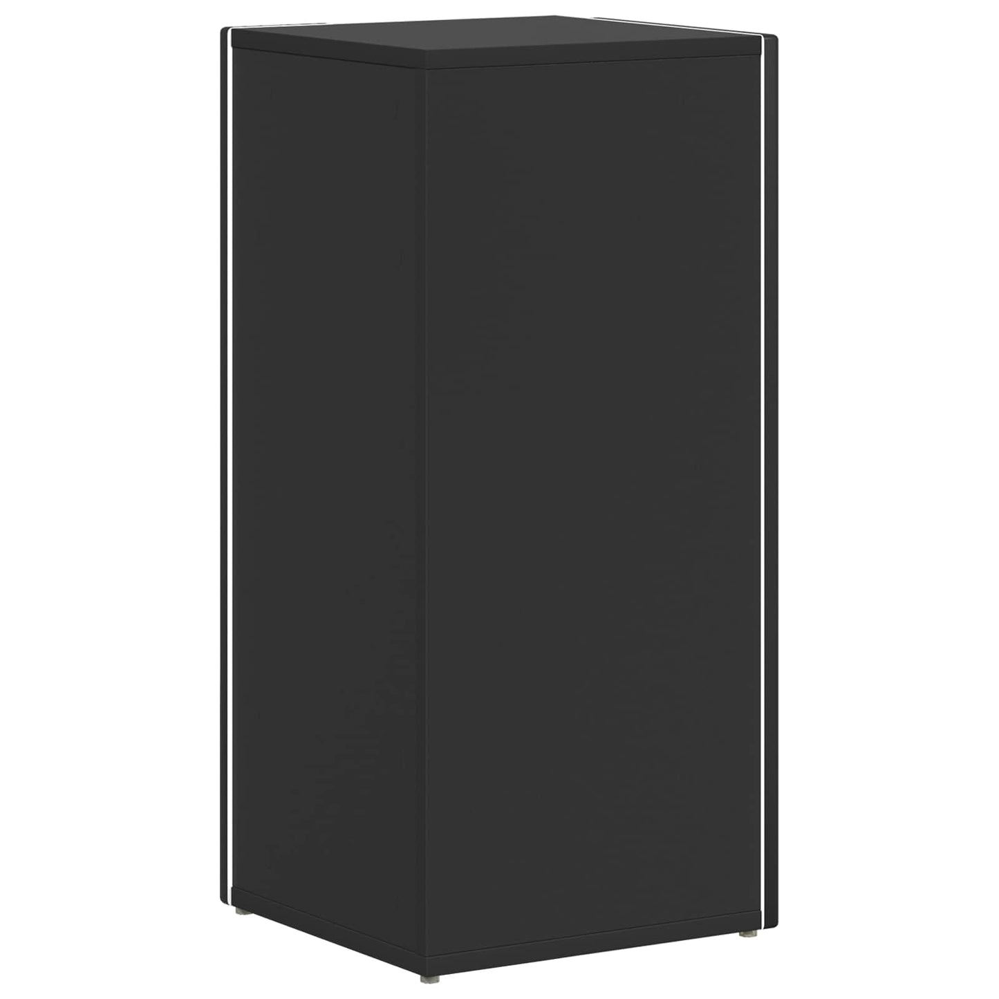vidaXL Πλευρικό Ράφι Μαύρο 33 x 32 x 70,5 εκ Επεξεργασμένο ξύλο