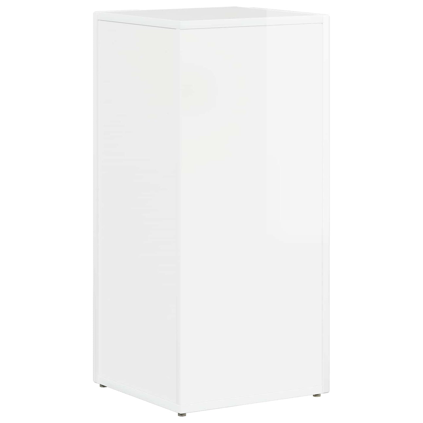 vidaXL Πλευρικό Ράφι Υψηλής γυαλάδας λευκό 33 x 32 x 70,5 εκ