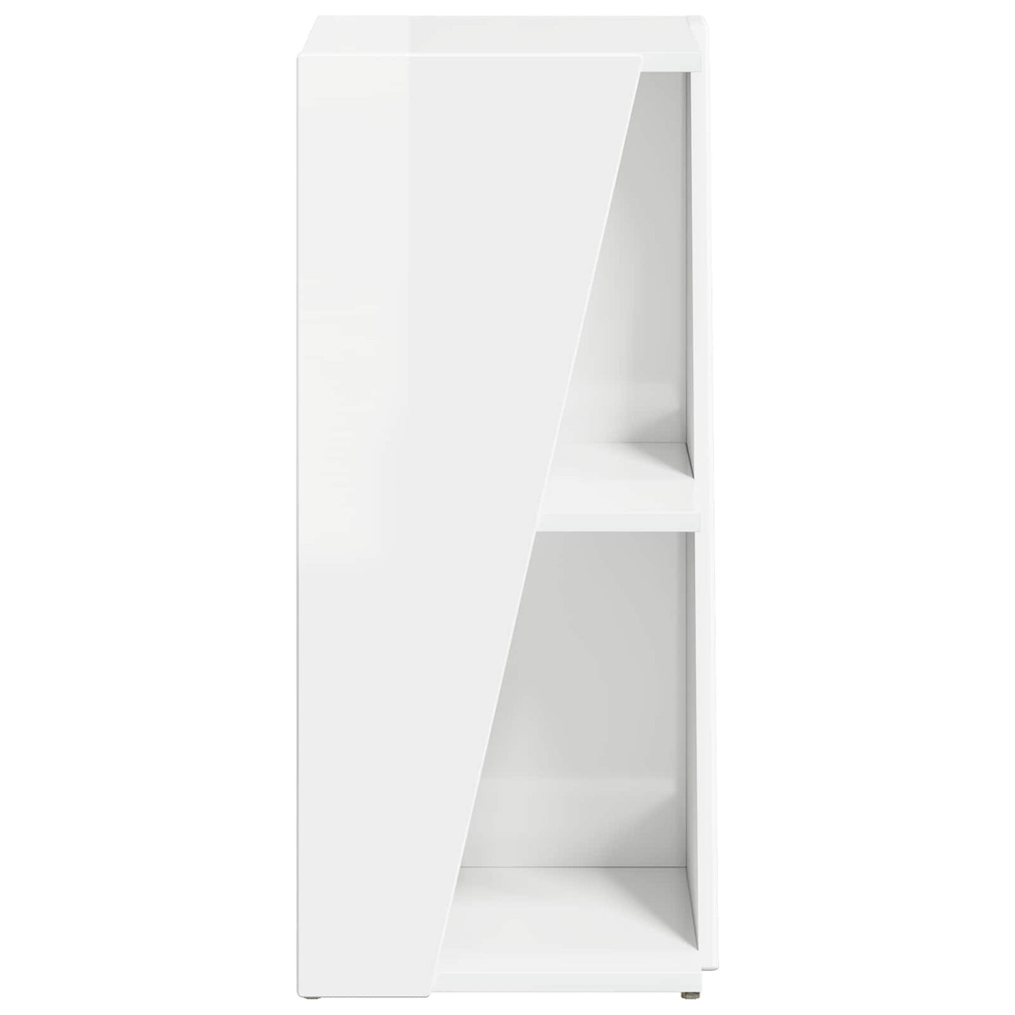 vidaXL Πλευρικό Ράφι Υψηλής γυαλάδας λευκό 33 x 32 x 70,5 εκ