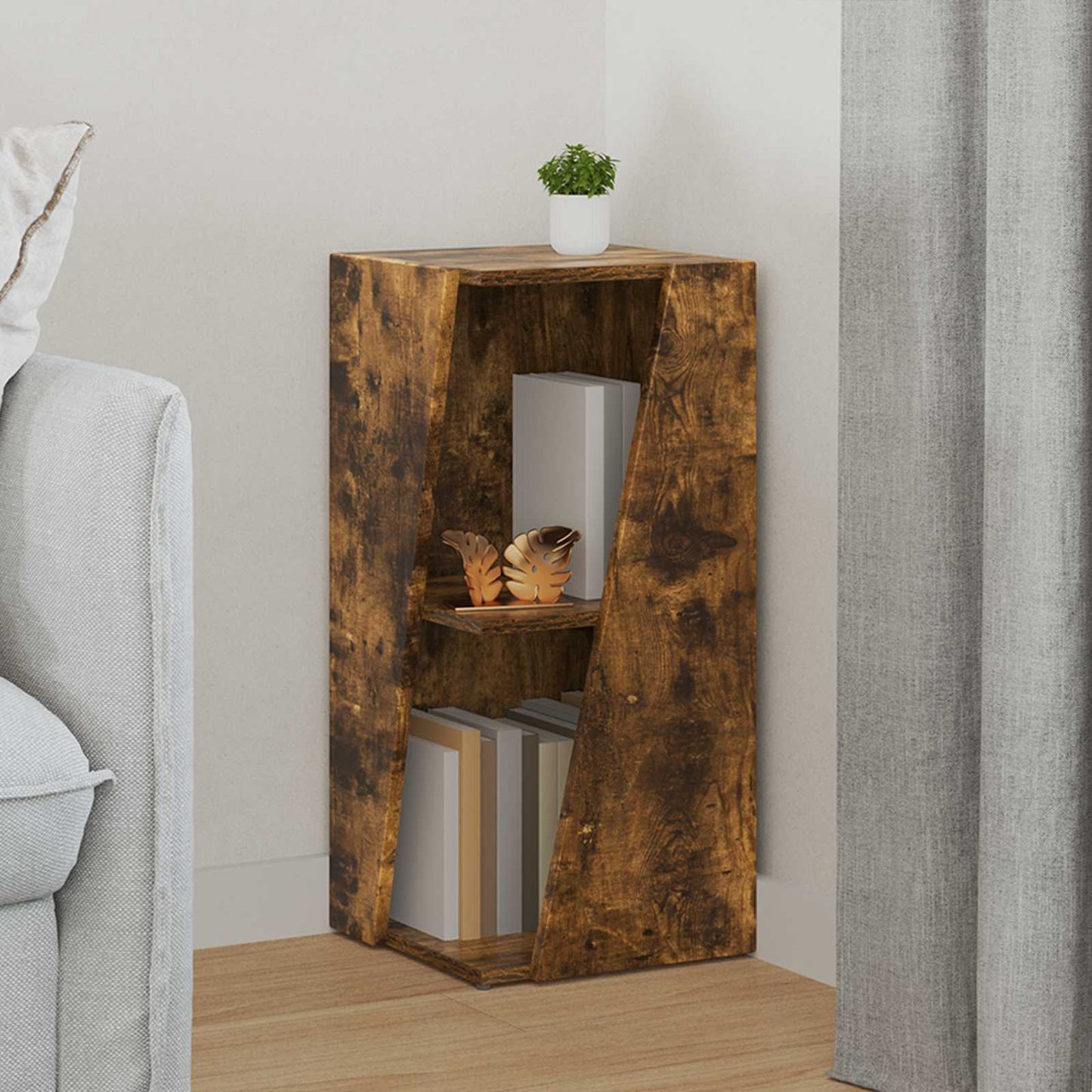 vidaXL Πλευρικό Ράφι 33 x 32 x 70,5 εκ Επεξεργασμένο Ξύλο