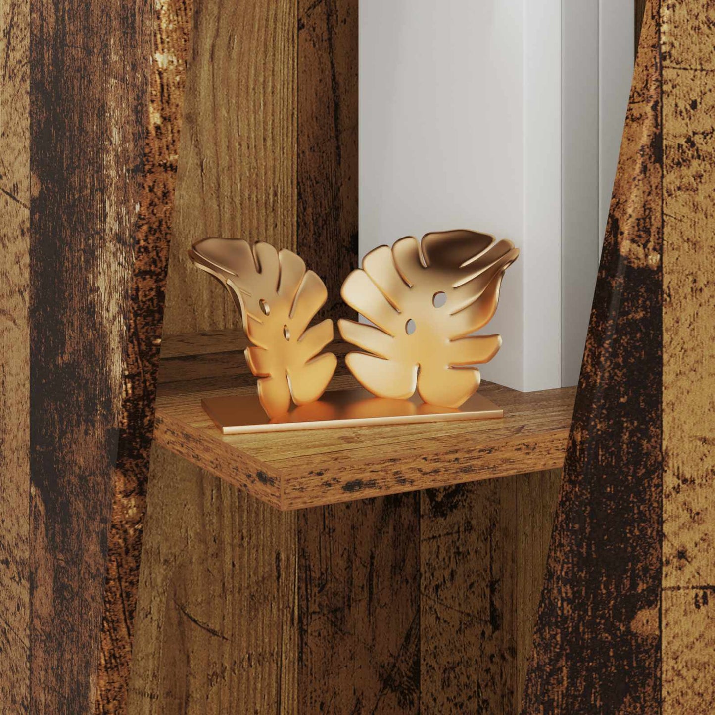 vidaXL Πλευρικό Ράφι Παλιό ξύλο 33 x 32 x 70,5 εκ Επεξεργασμένο ξύλο