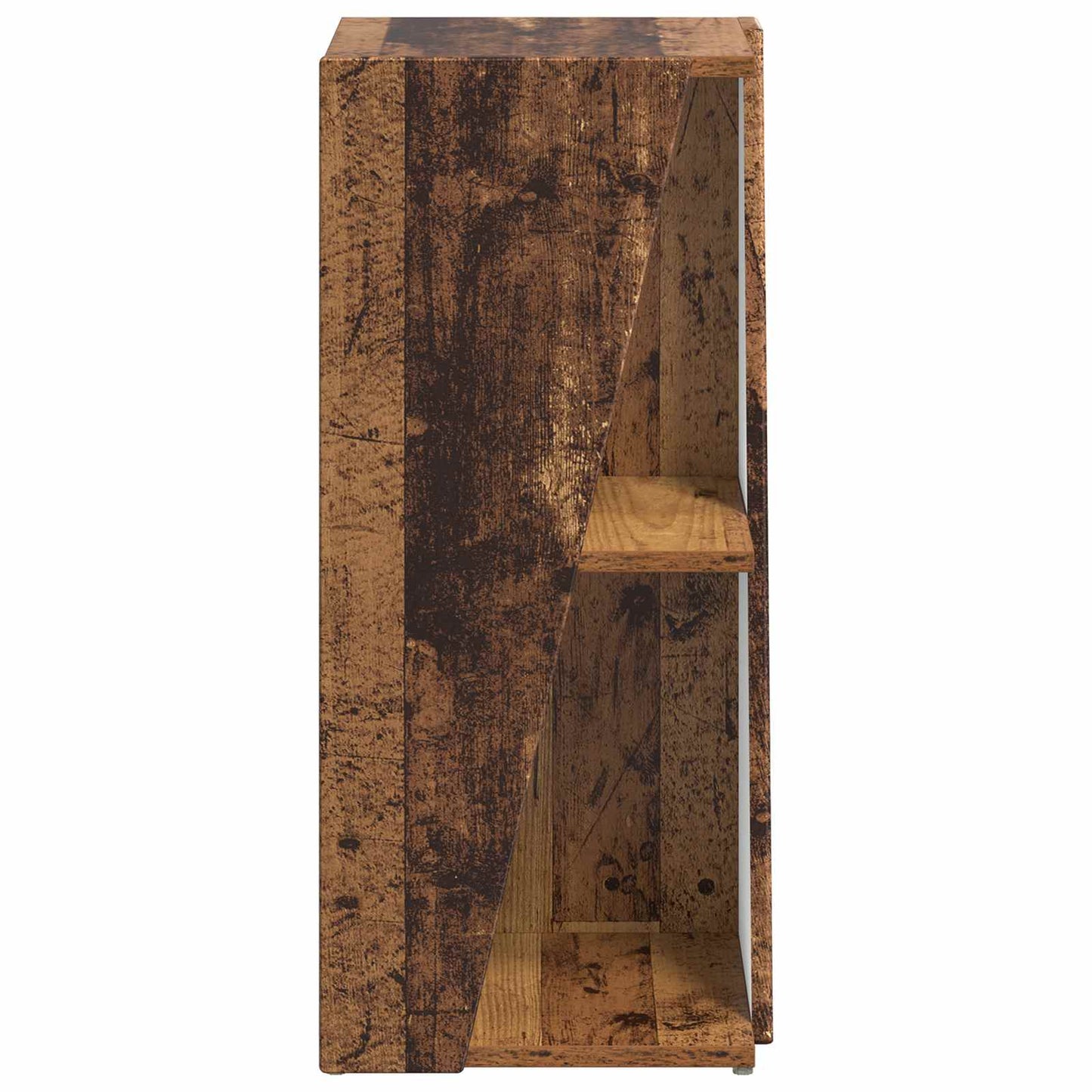 vidaXL Πλευρικό Ράφι Παλιό ξύλο 33 x 32 x 70,5 εκ Επεξεργασμένο ξύλο