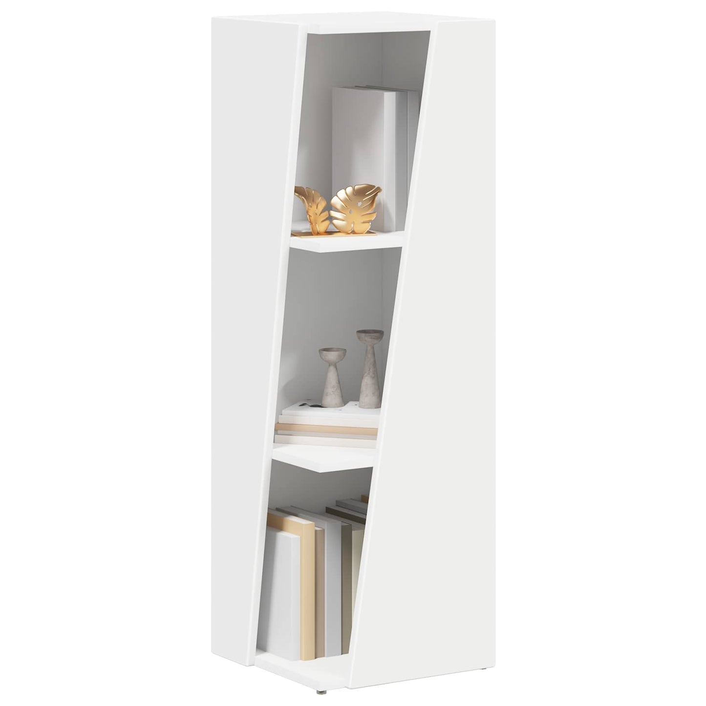 vidaXL Πλευρικό Ράφι Λευκό 33 x 32 x 100,5 εκ Επεξεργασμένο ξύλο