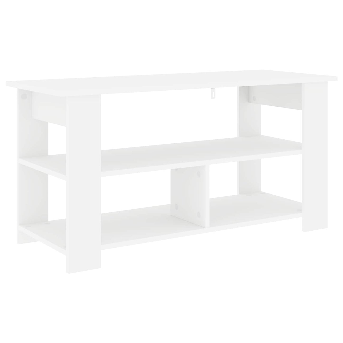 vidaXL Βάση τηλεόρασης Λευκό 100 x 40 x 50 cm