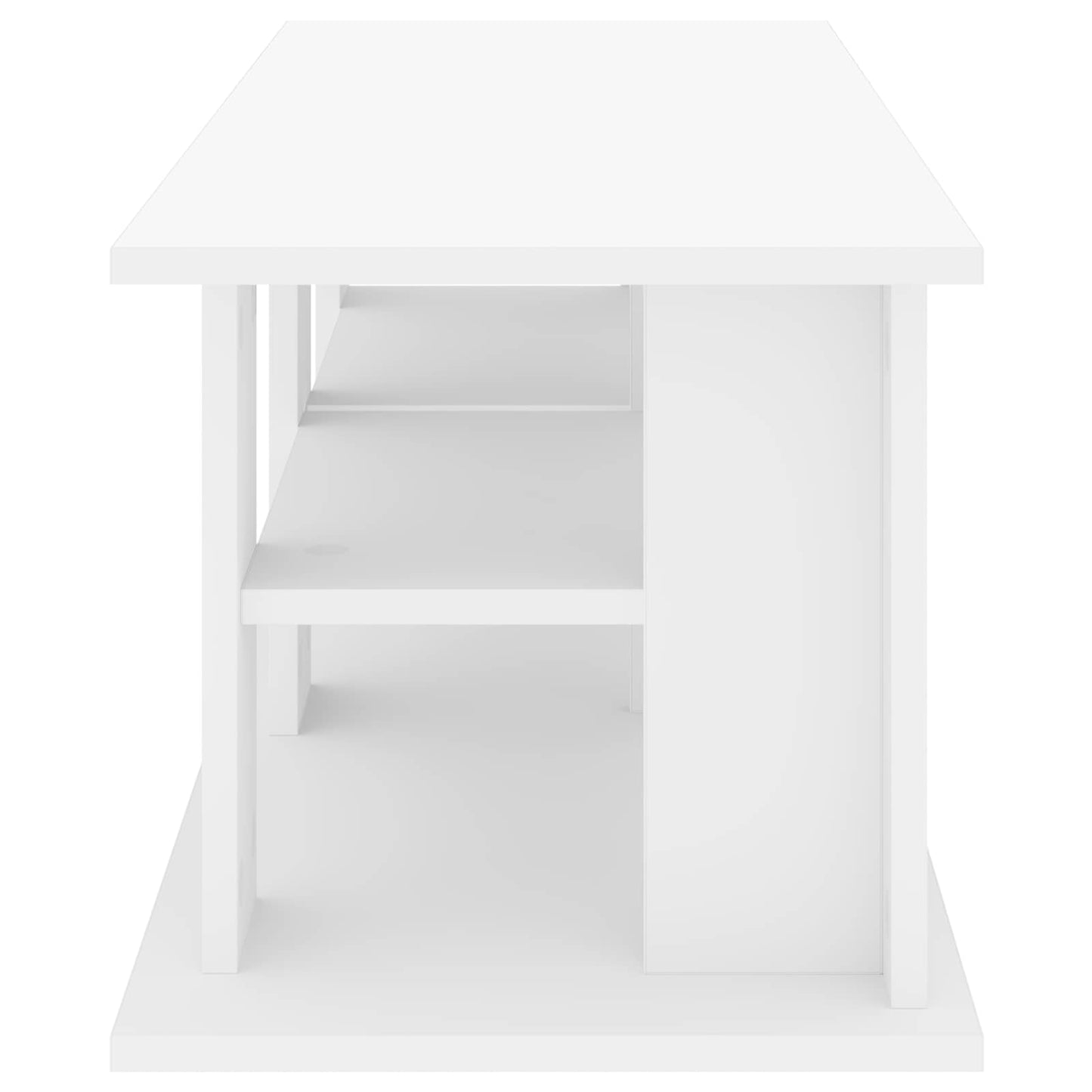 vidaXL Βάση τηλεόρασης Λευκό 96 x 35 x 33,5 εκ