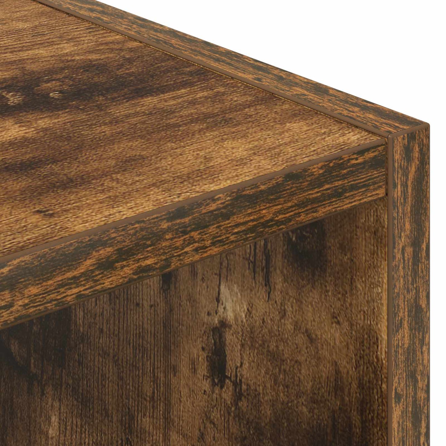 vidaXL Πλαϊνό γραφείο Καπνιστό Δρύς 90 x 30 x 90 cm