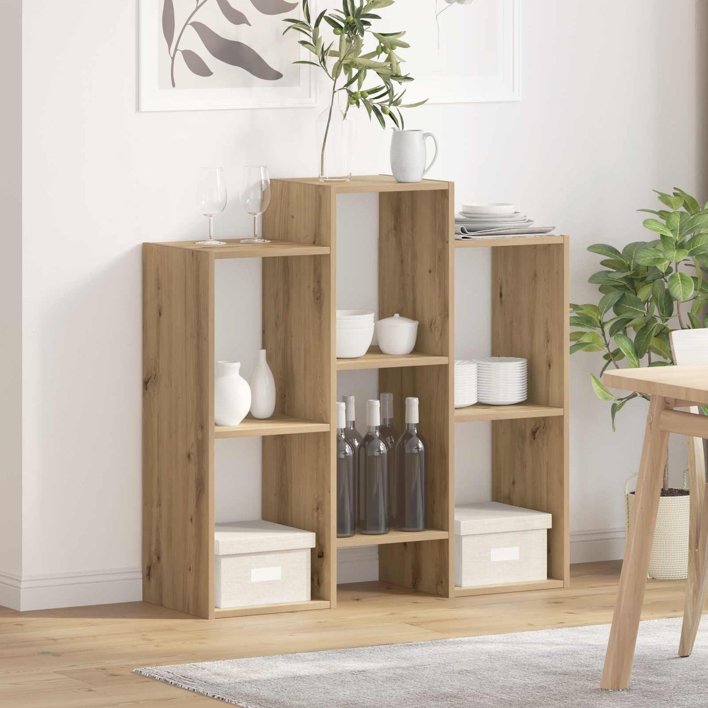 vidaXL Πλαϊνό γραφείο Artisan Oak 90 x 30 x 90 cm