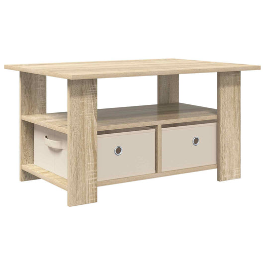 vidaXL Τραπεζάκι σαλονιού με συρτάρι Δρύς Sonoma 77 x 55 x 42 εκ.