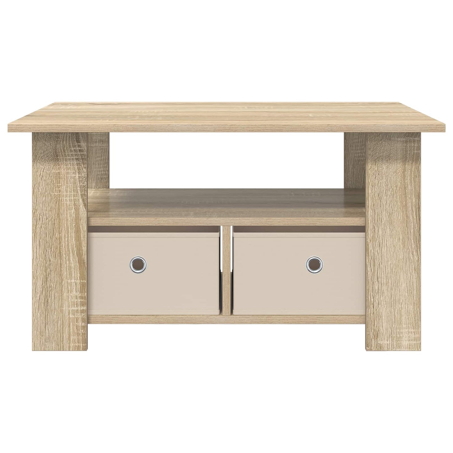 vidaXL Τραπεζάκι σαλονιού με συρτάρι Δρύς Sonoma 77 x 55 x 42 εκ.
