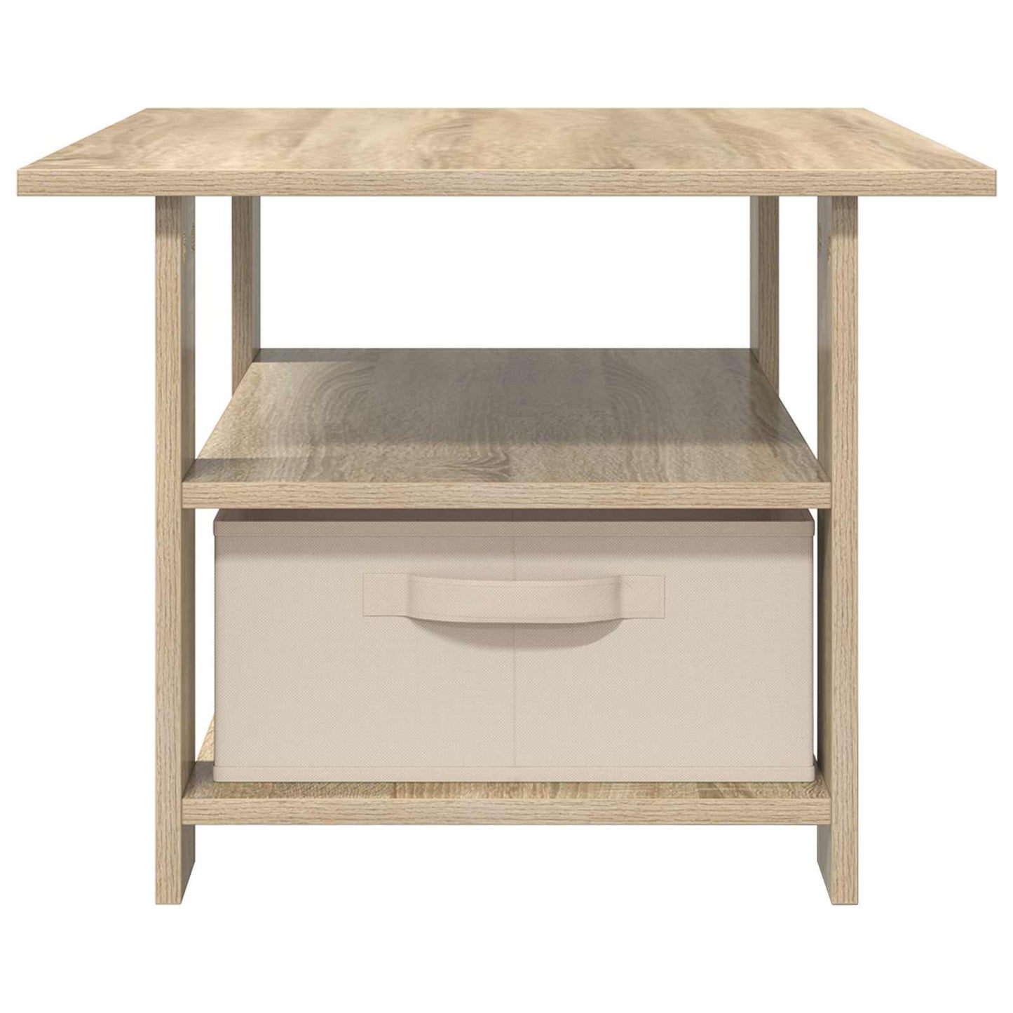 vidaXL Τραπεζάκι σαλονιού με συρτάρι Δρύς Sonoma 77 x 55 x 42 εκ.
