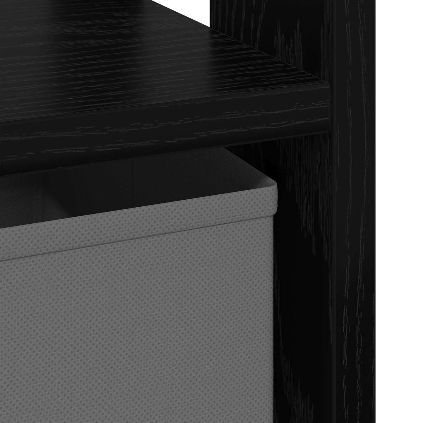 vidaXL Κομοδίνο Μαύρη Οξυά 41 x 40 x 45 εκ Επεξεργασμένο ξύλο