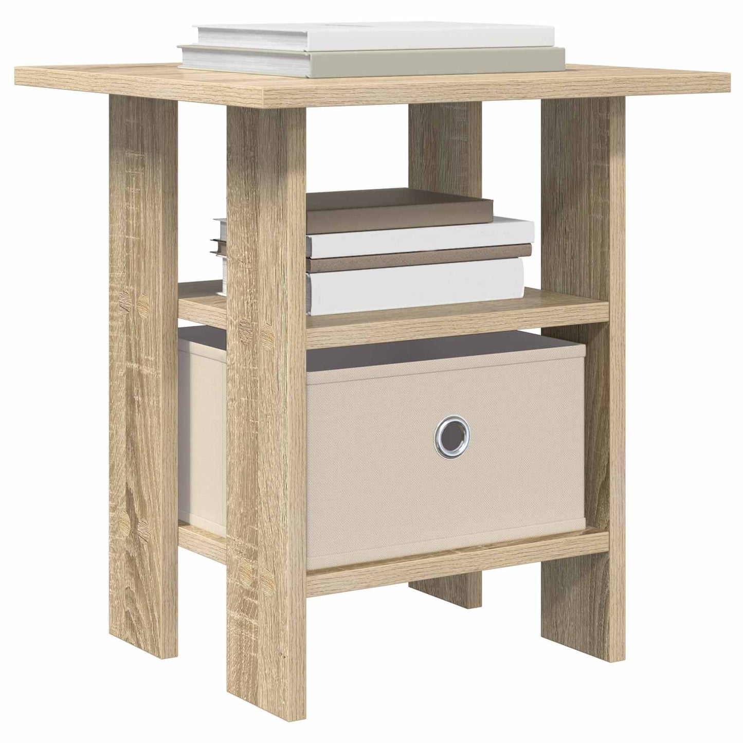 vidaXL Κομοδίνο Δρύς Sonoma 41 x 40 x 45 εκ Επεξεργασμένο ξύλο