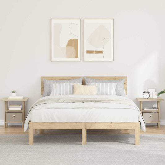 vidaXL Κομοδίνο 2 pcs Δρύς Sonoma 41 x 40 x 45 εκ Επεξεργασμένο ξύλο