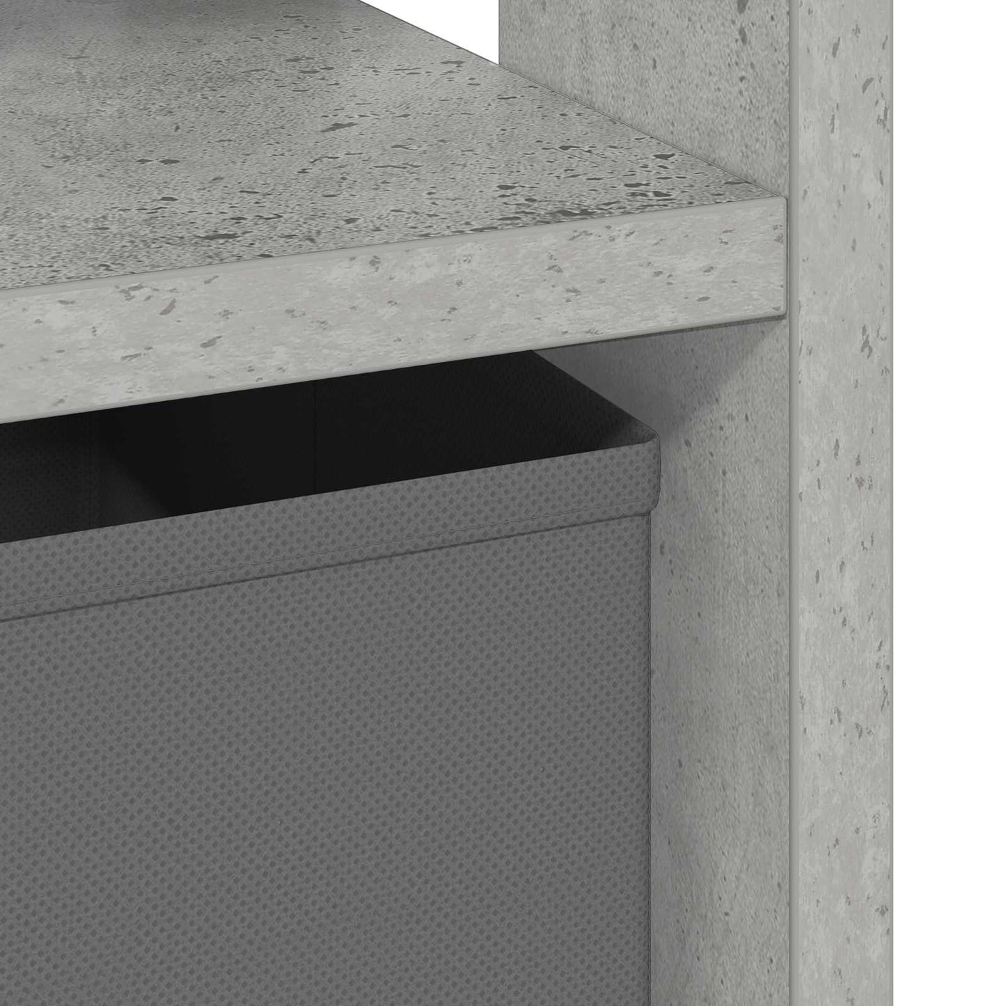 vidaXL Κομοδίνο Σκυρόδεμα Γκρι 41 x 40 x 45 εκ Επεξεργασμένο ξύλο
