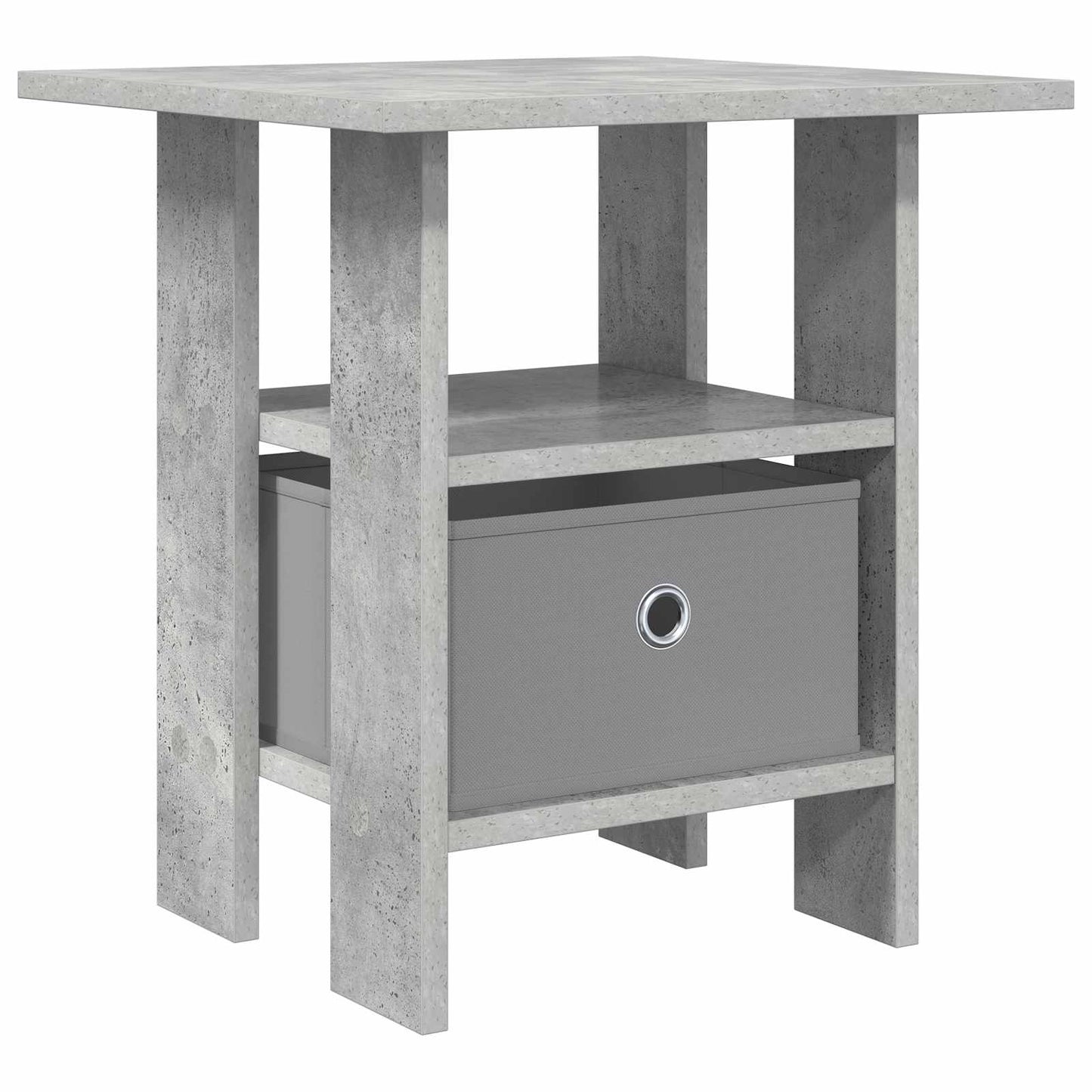vidaXL Κομοδίνο Σκυρόδεμα Γκρι 41 x 40 x 45 εκ Επεξεργασμένο ξύλο
