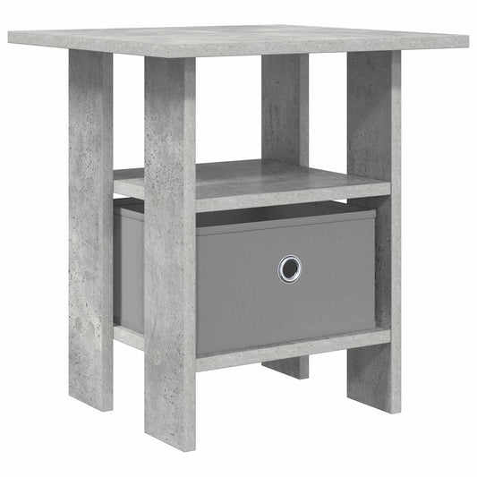 vidaXL Κομοδίνο Σκυρόδεμα Γκρι 41 x 40 x 45 εκ Επεξεργασμένο ξύλο