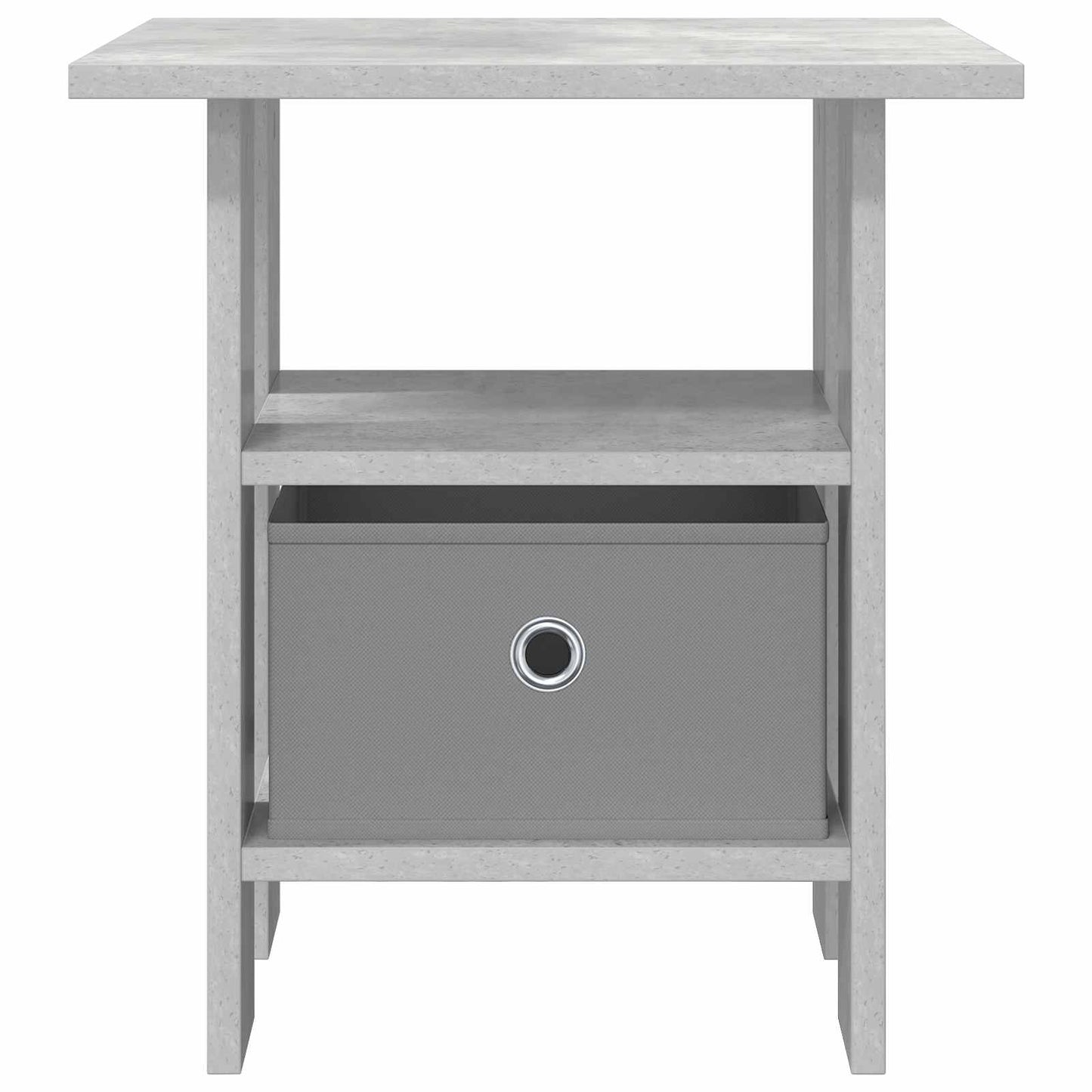 vidaXL Κομοδίνο Σκυρόδεμα Γκρι 41 x 40 x 45 εκ Επεξεργασμένο ξύλο