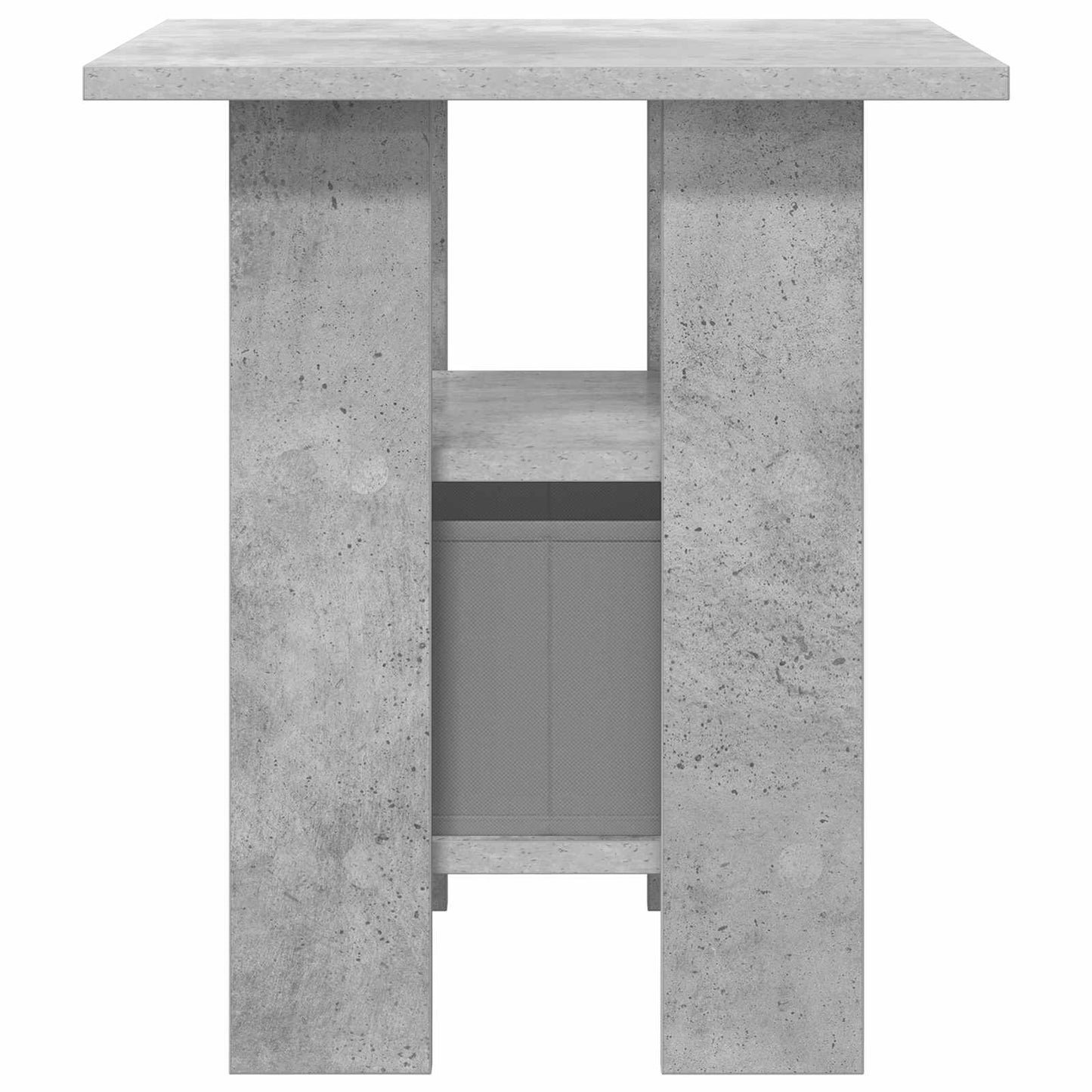 vidaXL Κομοδίνο με συρτάρι 2 pcs Σκυρόδεμα Γκρι 41 x 40 x 45 εκ