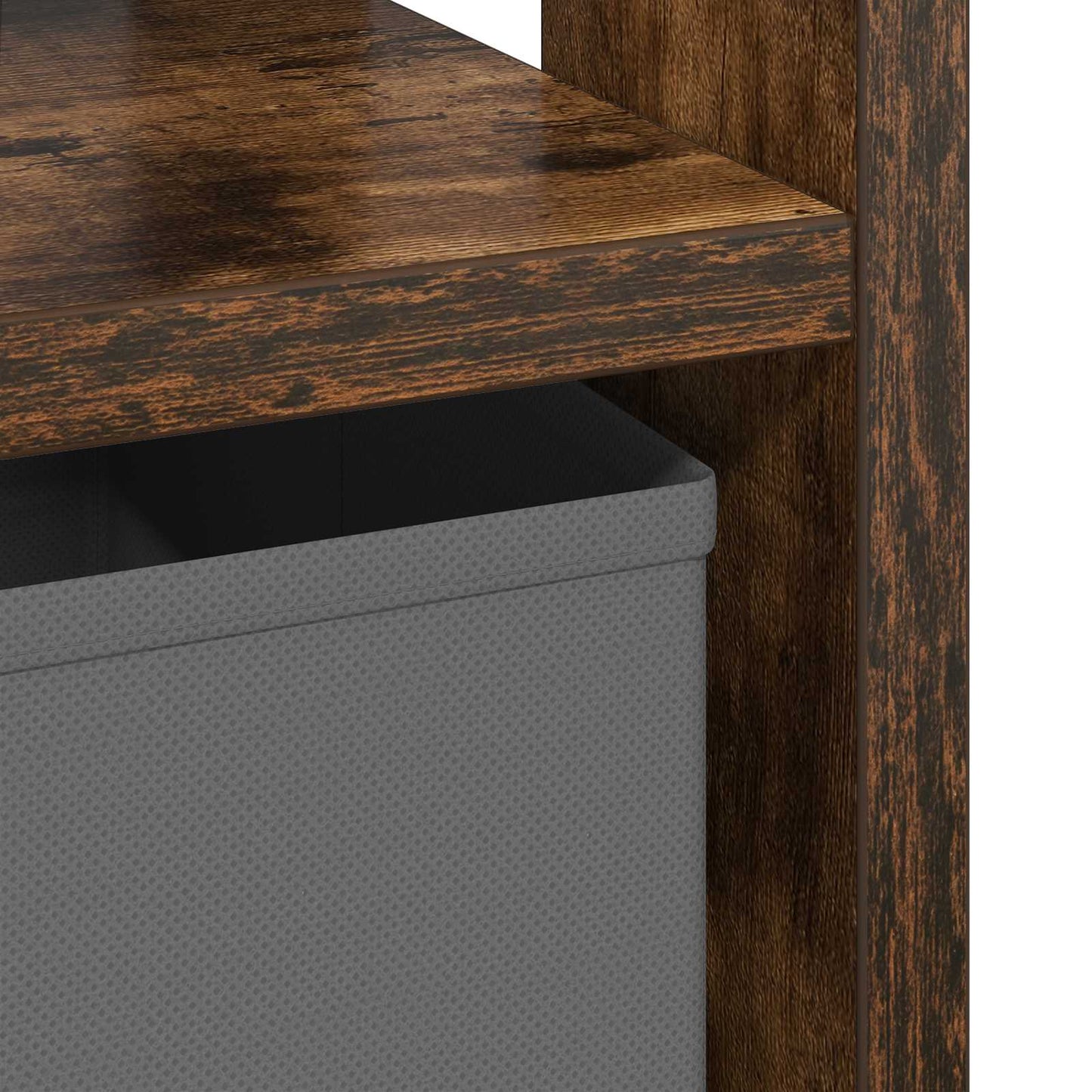 vidaXL Κομοδίνο 2 pcs Καπνιστό Δρύς 41 x 40 x 45 εκ Επεξεργασμένο ξύλο