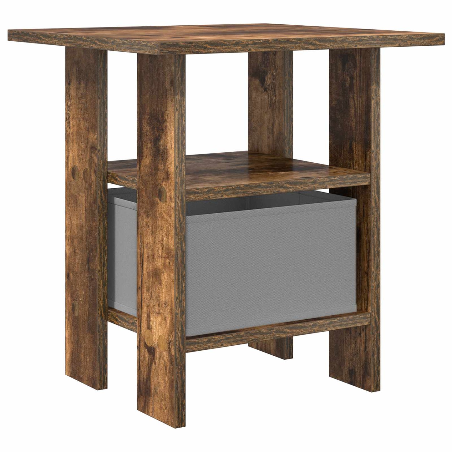 vidaXL Κομοδίνο 2 pcs Καπνιστό Δρύς 41 x 40 x 45 εκ Επεξεργασμένο ξύλο