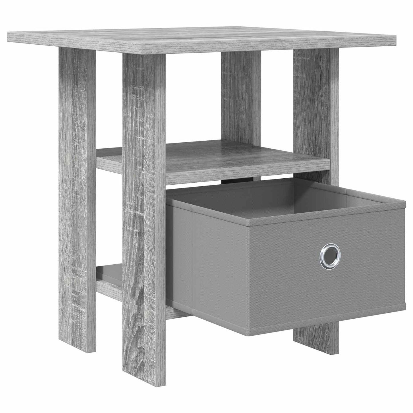 vidaXL Κομοδίνο Γκρίζο Σονομα 41 x 40 x 45 εκ Επεξεργασμένο ξύλο