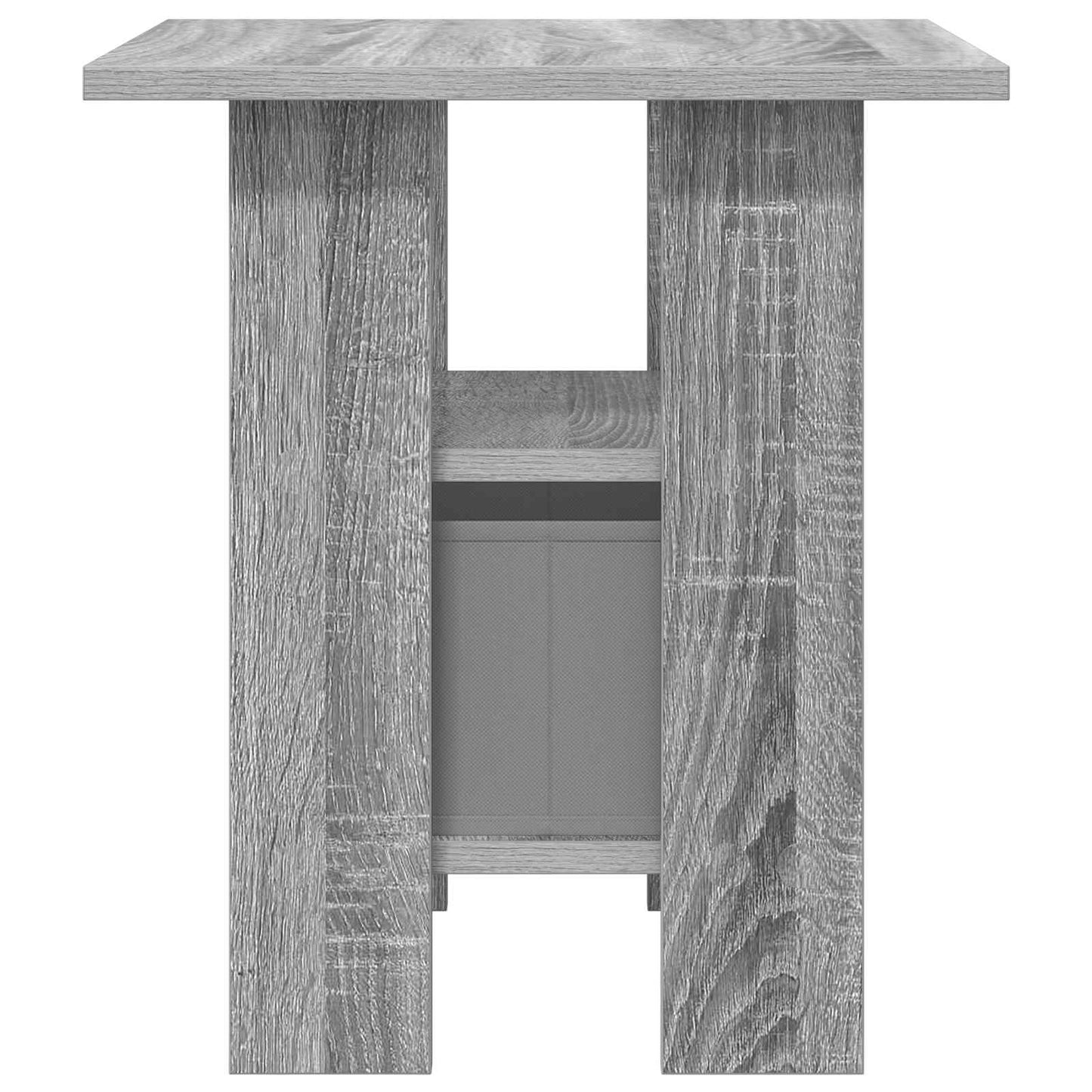vidaXL Κομοδίνο 2 pcs Γκρίζο Σονομα 41 x 40 x 45 εκ Επεξεργασμένο ξύλο