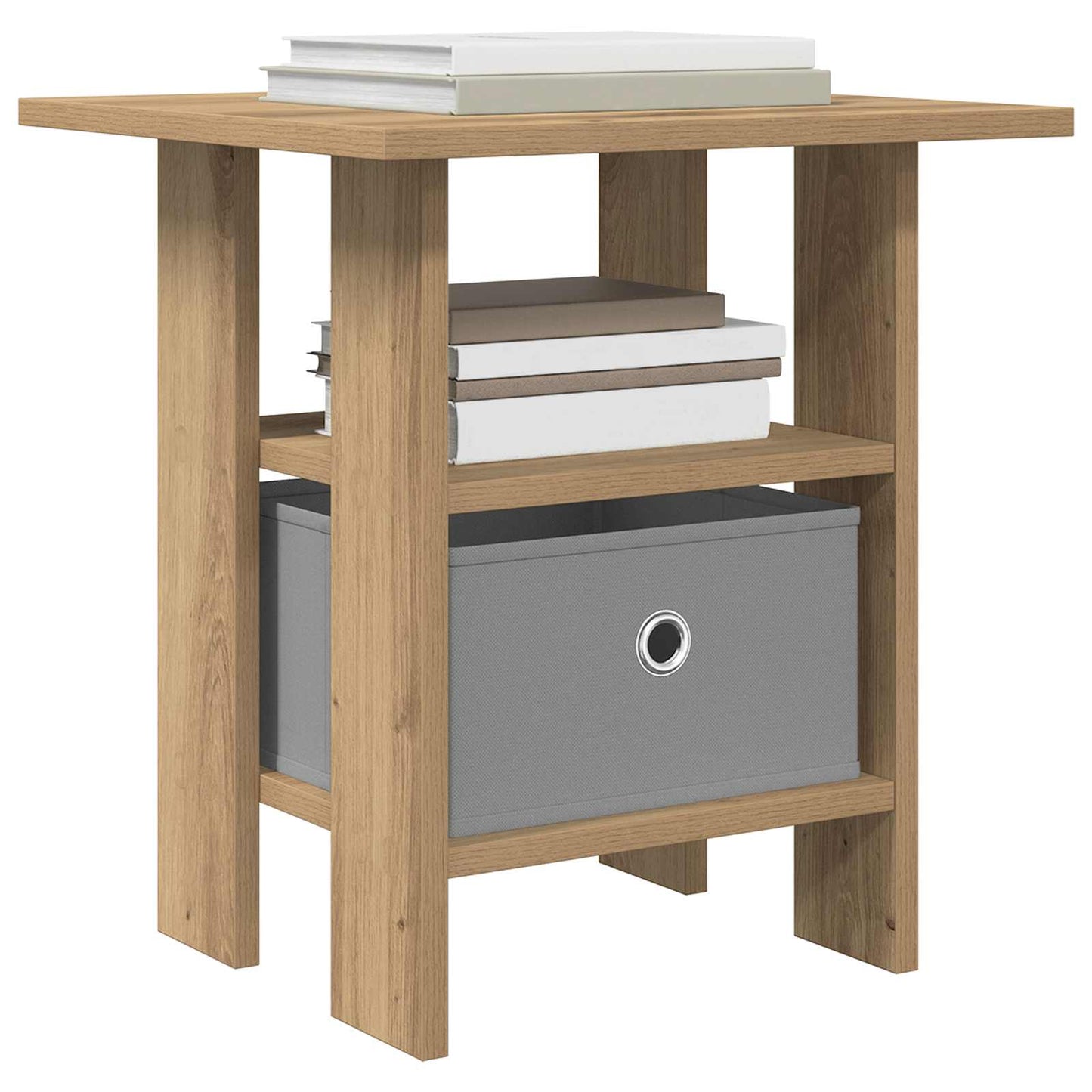 vidaXL Κομοδίνο 2 pcs Artisan Oak 41 x 40 x 45 εκ Επεξεργασμένο ξύλο