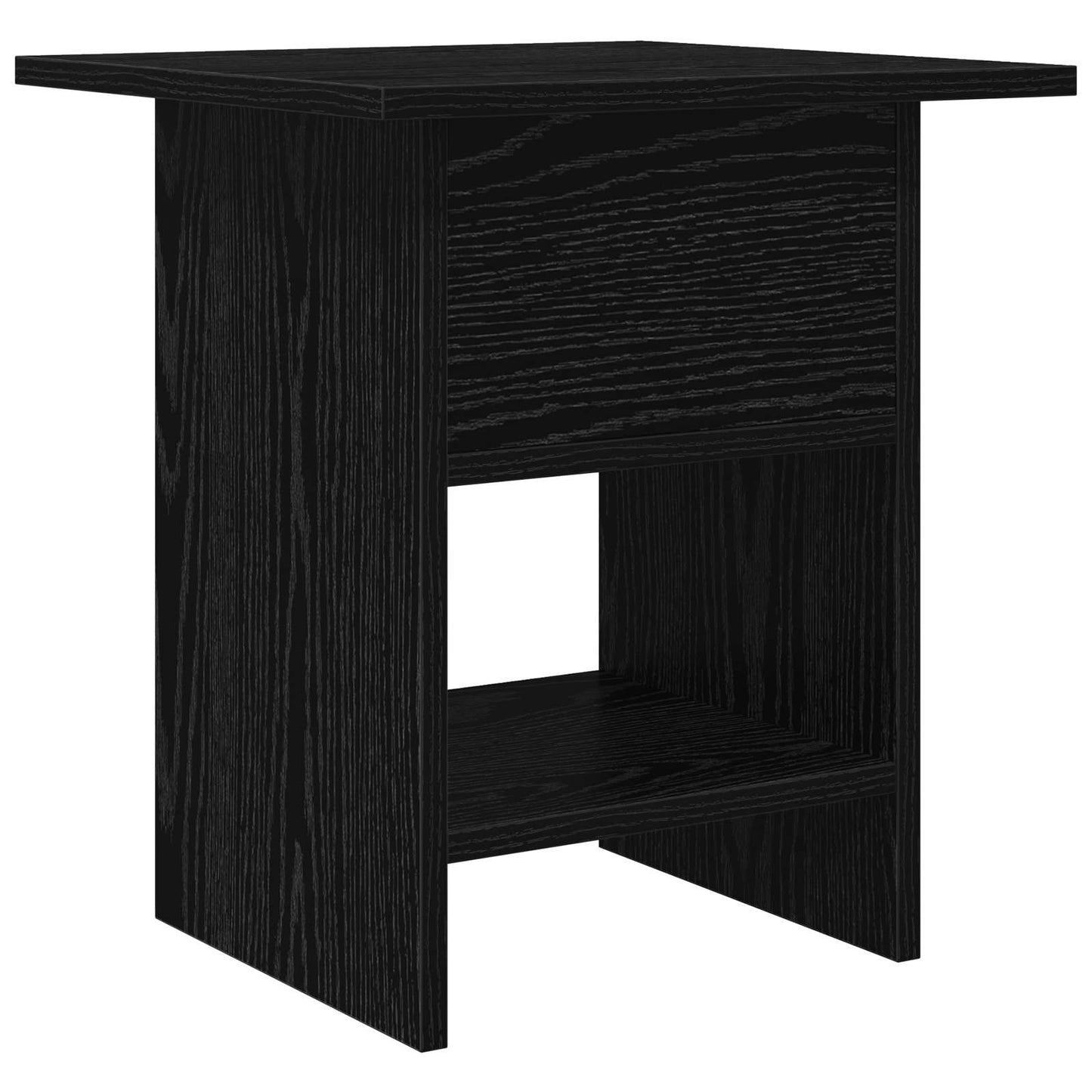 vidaXL Κομοδίνο Μαύρη Οξυά 41 x 40 x 45 εκ Επεξεργασμένο ξύλο