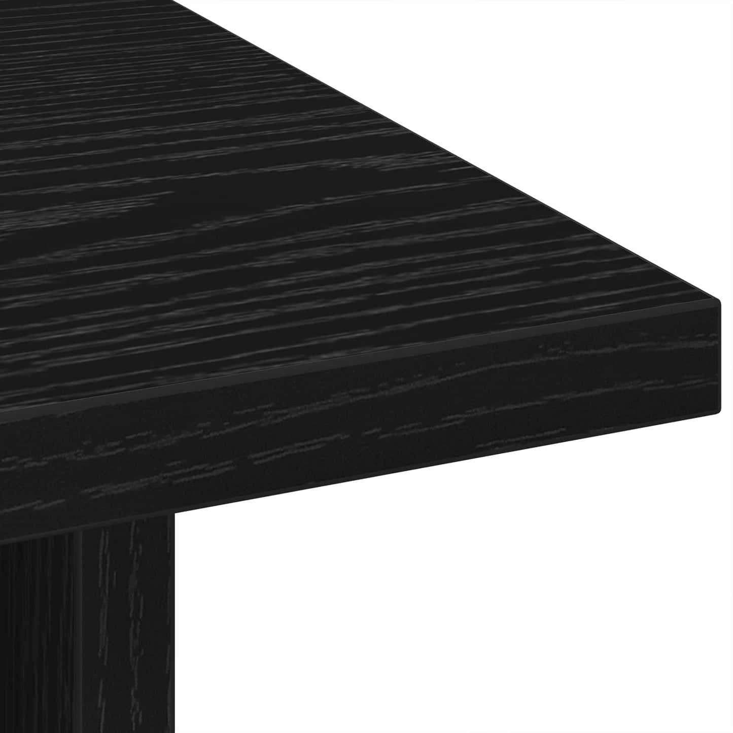 vidaXL Κομοδίνο 2 pcs Μαύρη Οξυά 41 x 40 x 45 εκ Επεξεργασμένο ξύλο