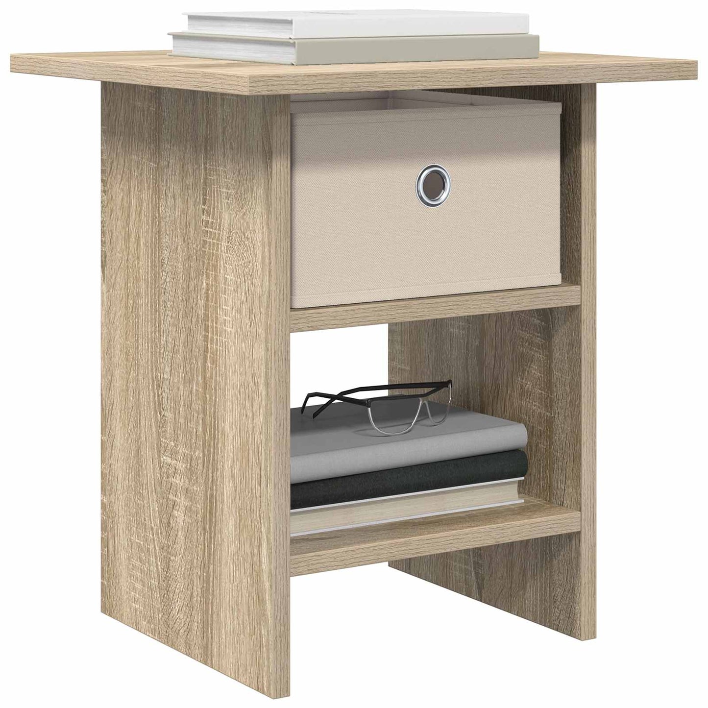vidaXL Κομοδίνο 2 pcs Δρύς Sonoma 41 x 40 x 45 εκ Επεξεργασμένο ξύλο