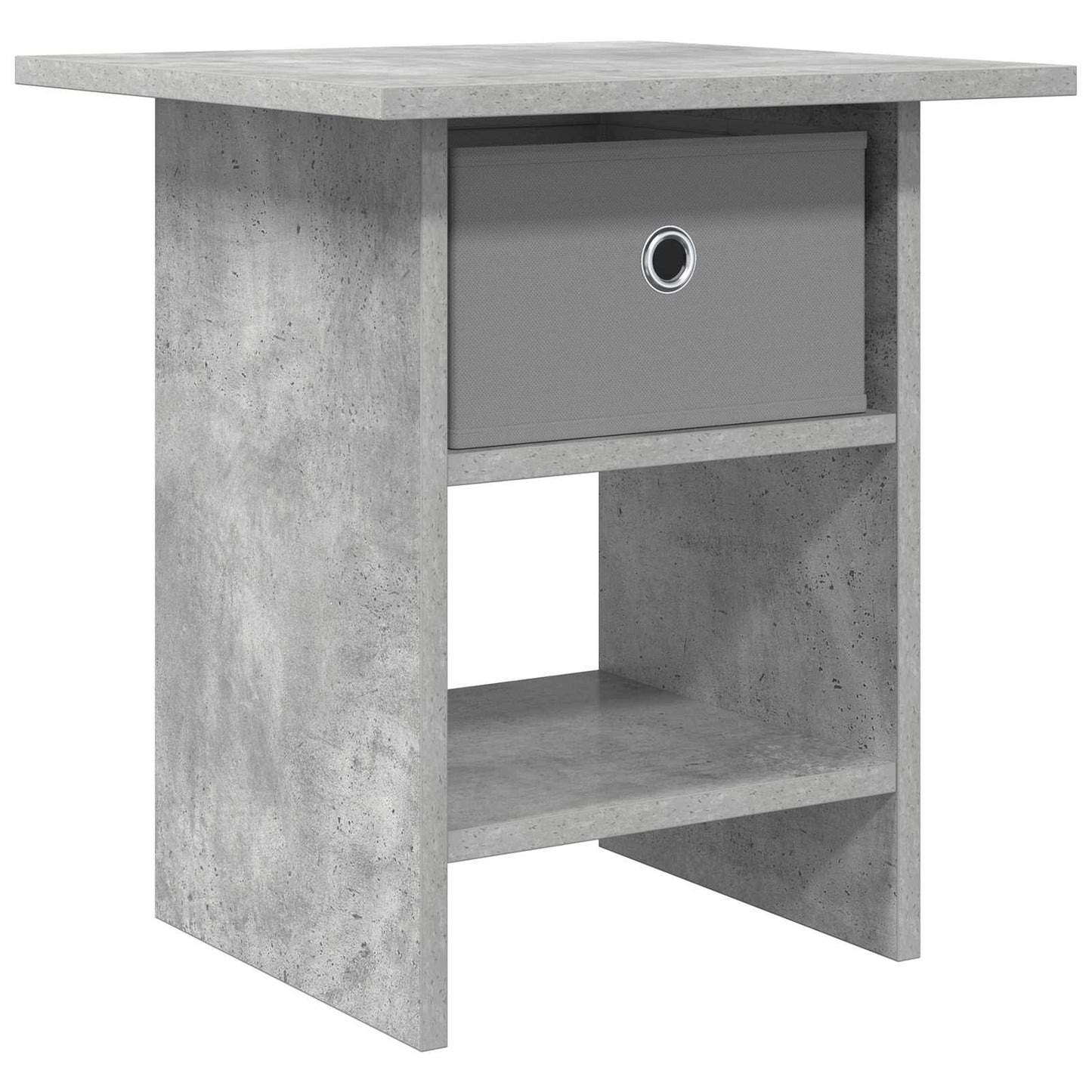 vidaXL Κομοδίνο Σκυρόδεμα Γκρι 41 x 40 x 45 εκ Επεξεργασμένο ξύλο