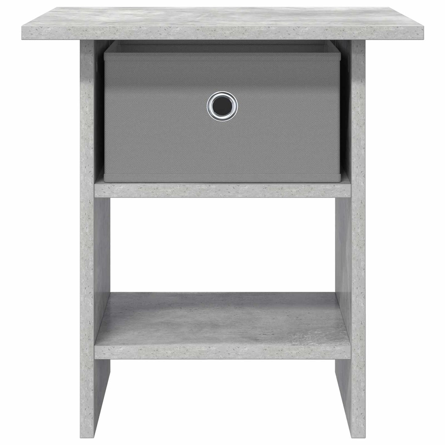 vidaXL Κομοδίνο Σκυρόδεμα Γκρι 41 x 40 x 45 εκ Επεξεργασμένο ξύλο