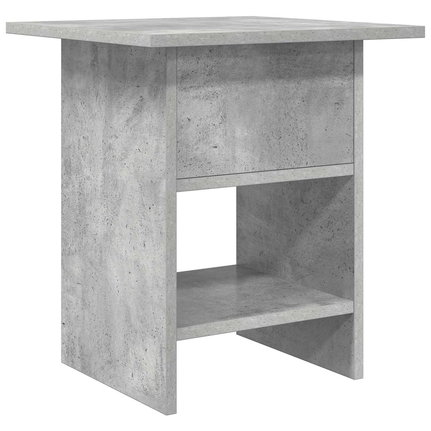 vidaXL Κομοδίνο με συρτάρι 2 pcs Σκυρόδεμα Γκρι 41 x 40 x 45 εκ