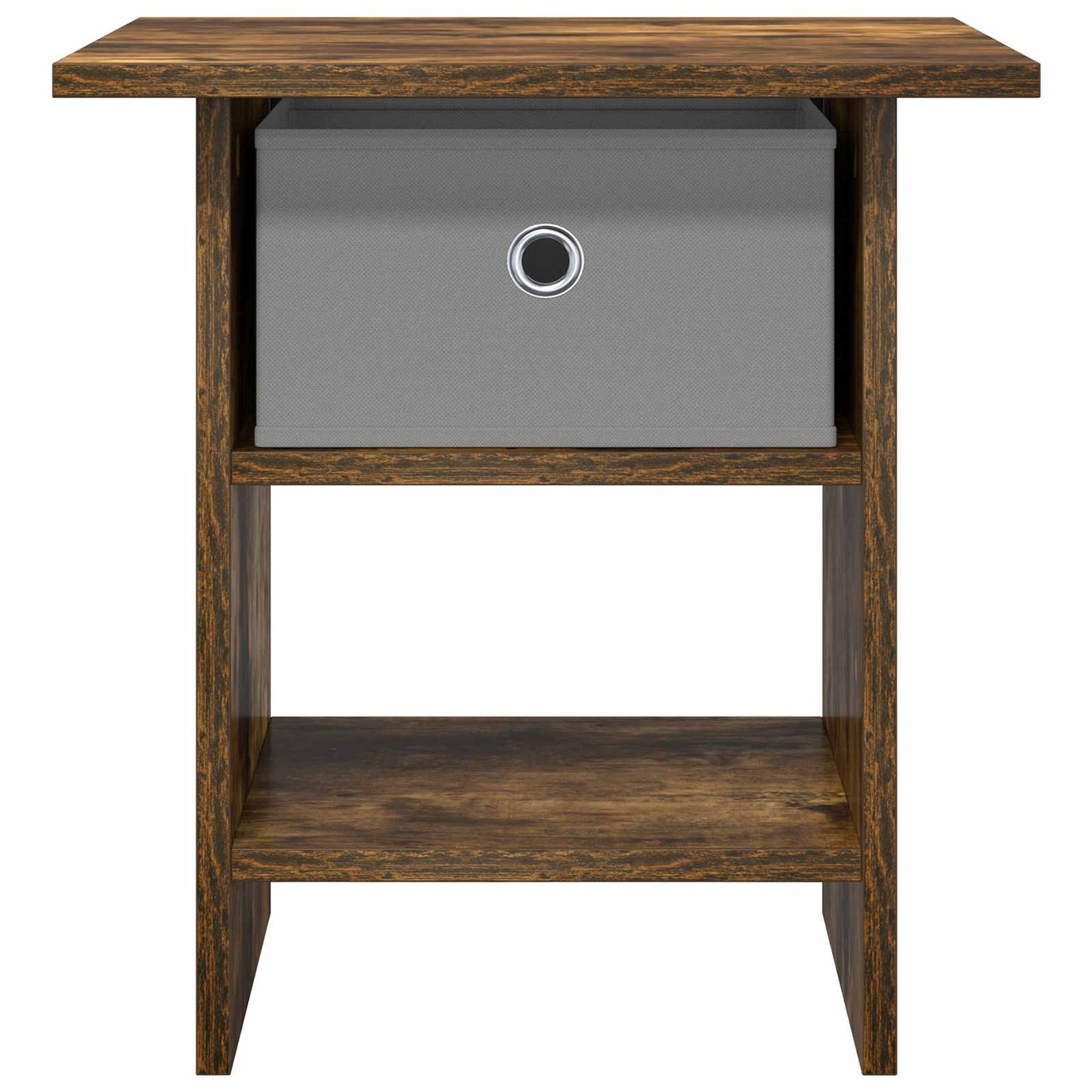 vidaXL Κομοδίνο 2 pcs Καπνιστό Δρύς 41 x 40 x 45 εκ Επεξεργασμένο ξύλο