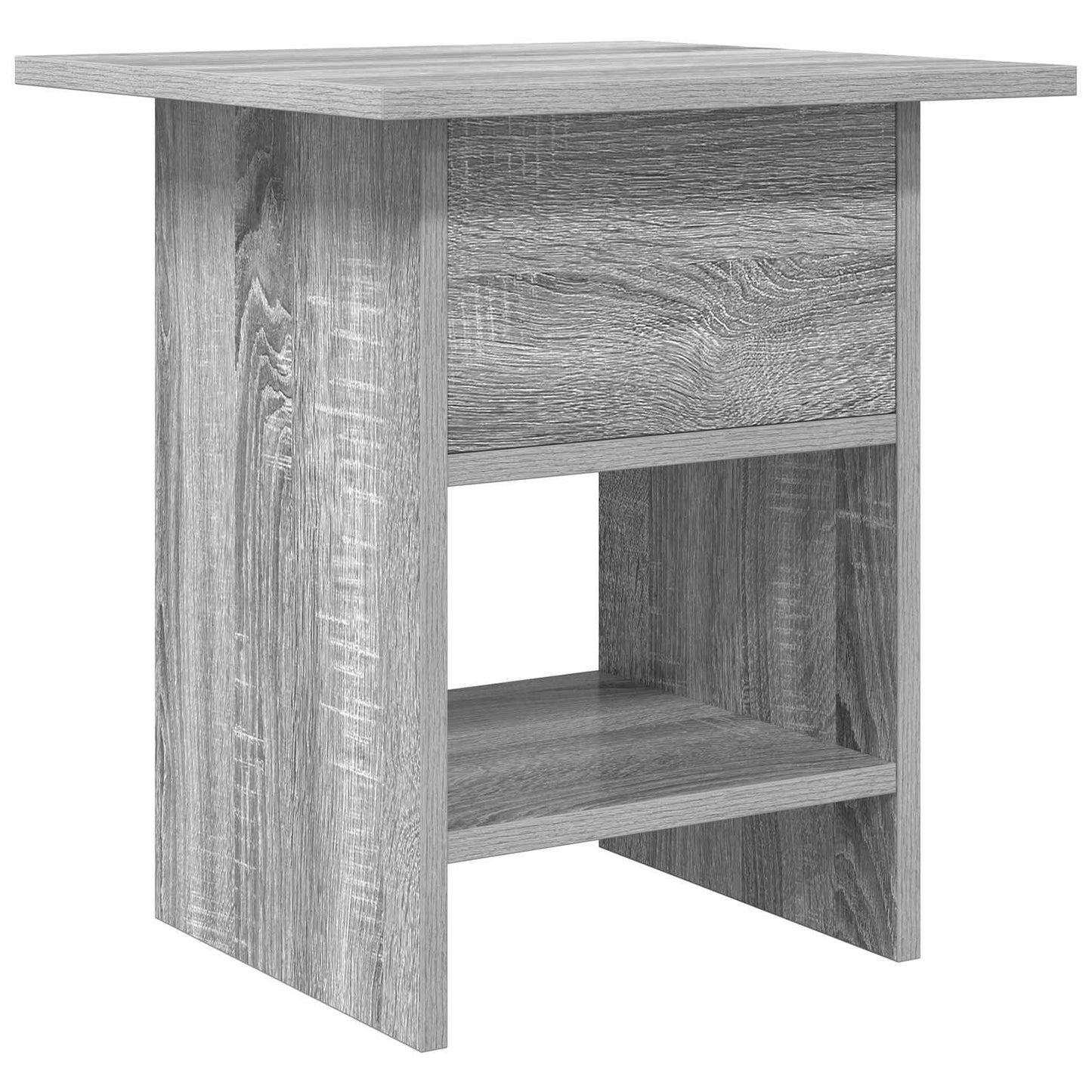 vidaXL Κομοδίνο 2 pcs Γκρίζο Σονομα 41 x 40 x 45 εκ Επεξεργασμένο ξύλο