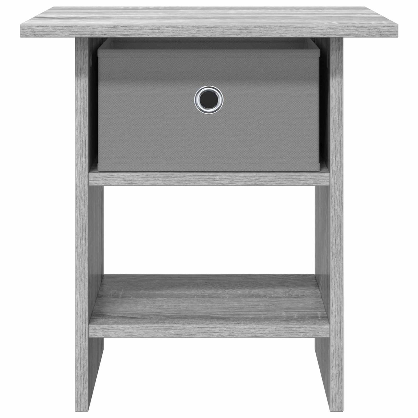 vidaXL Κομοδίνο 2 pcs Γκρίζο Σονομα 41 x 40 x 45 εκ Επεξεργασμένο ξύλο