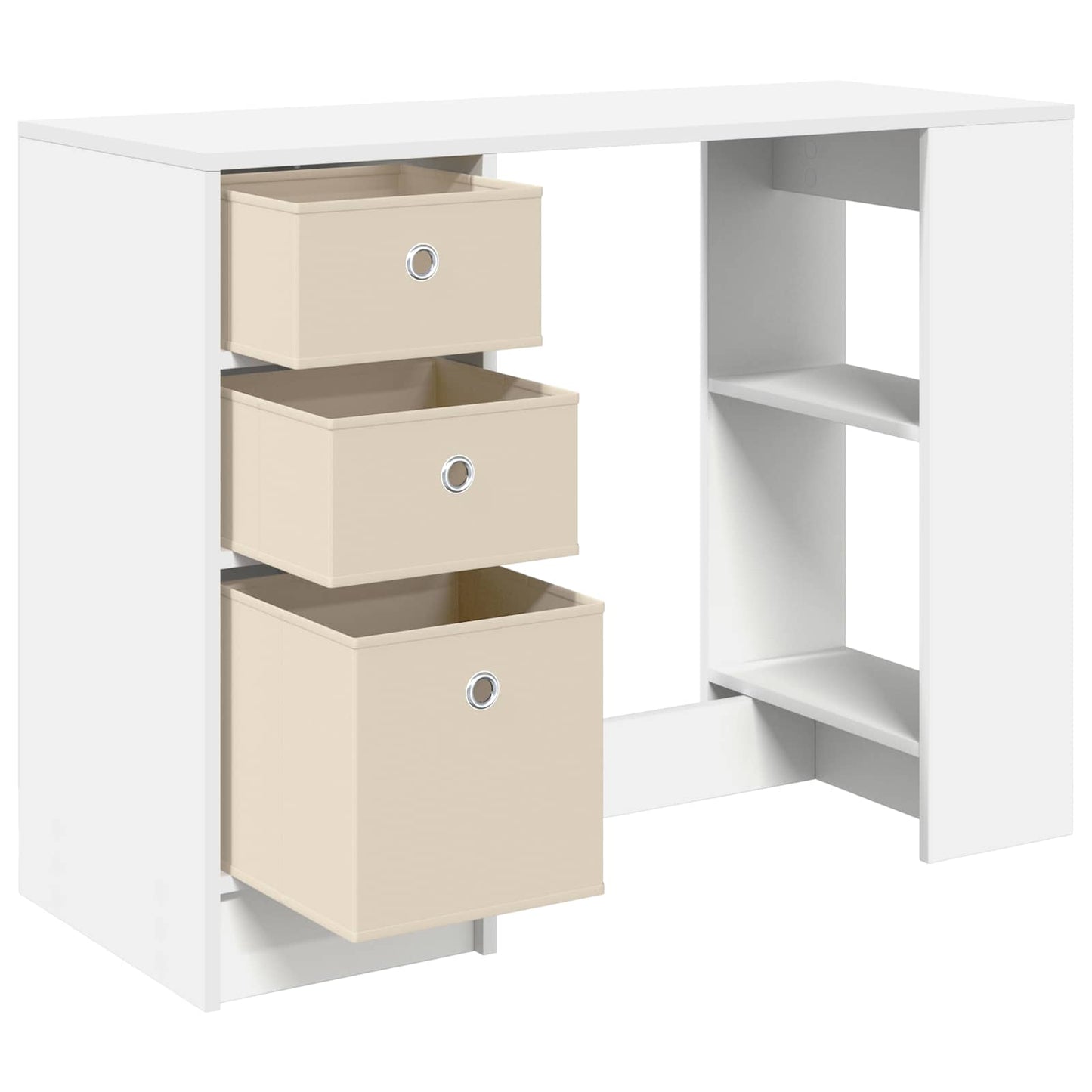 vidaXL Γραφείο Λευκό 100 x 40 x 75 cm Επεξεργασμένο Ξύλο