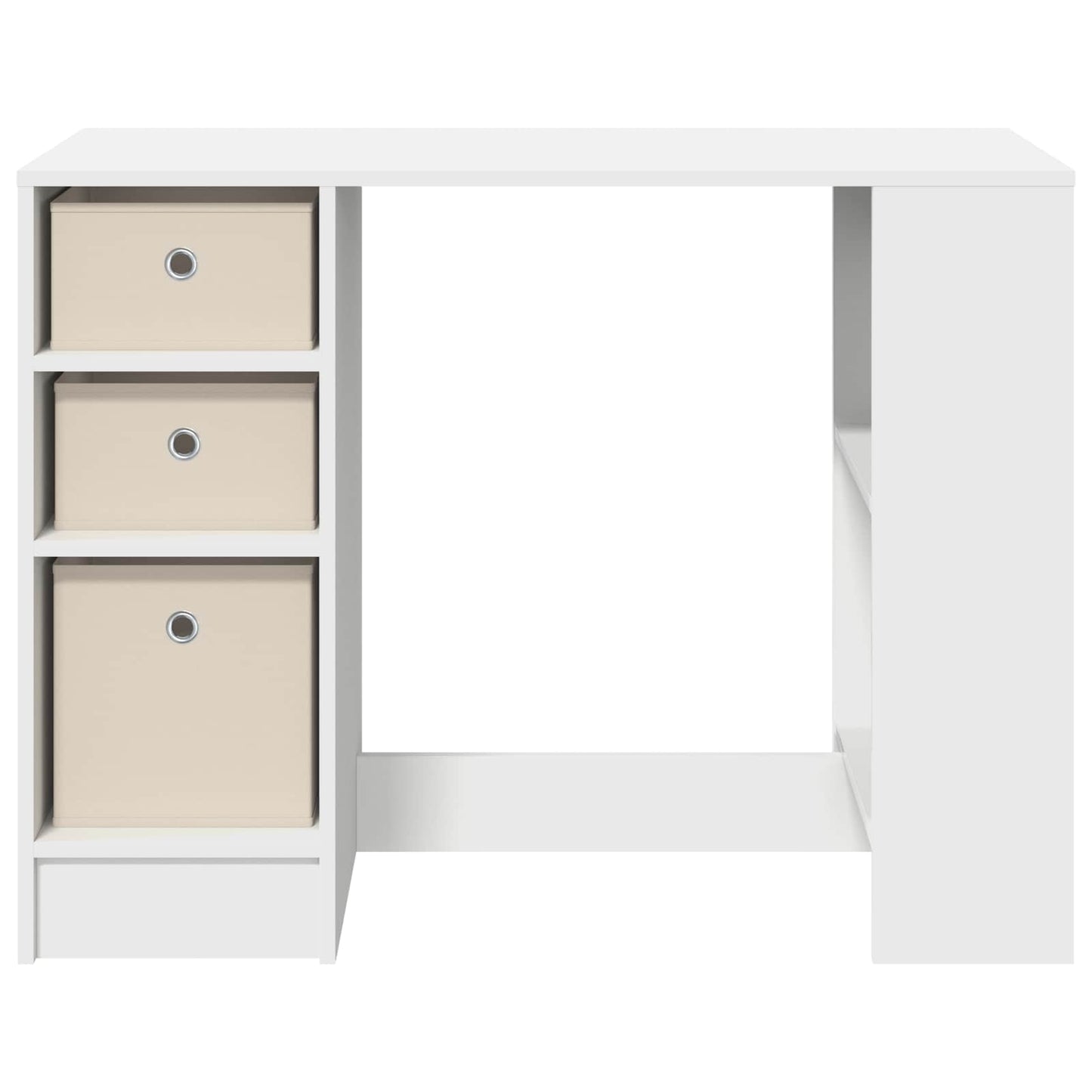 vidaXL Γραφείο Λευκό 100 x 40 x 75 cm Επεξεργασμένο Ξύλο